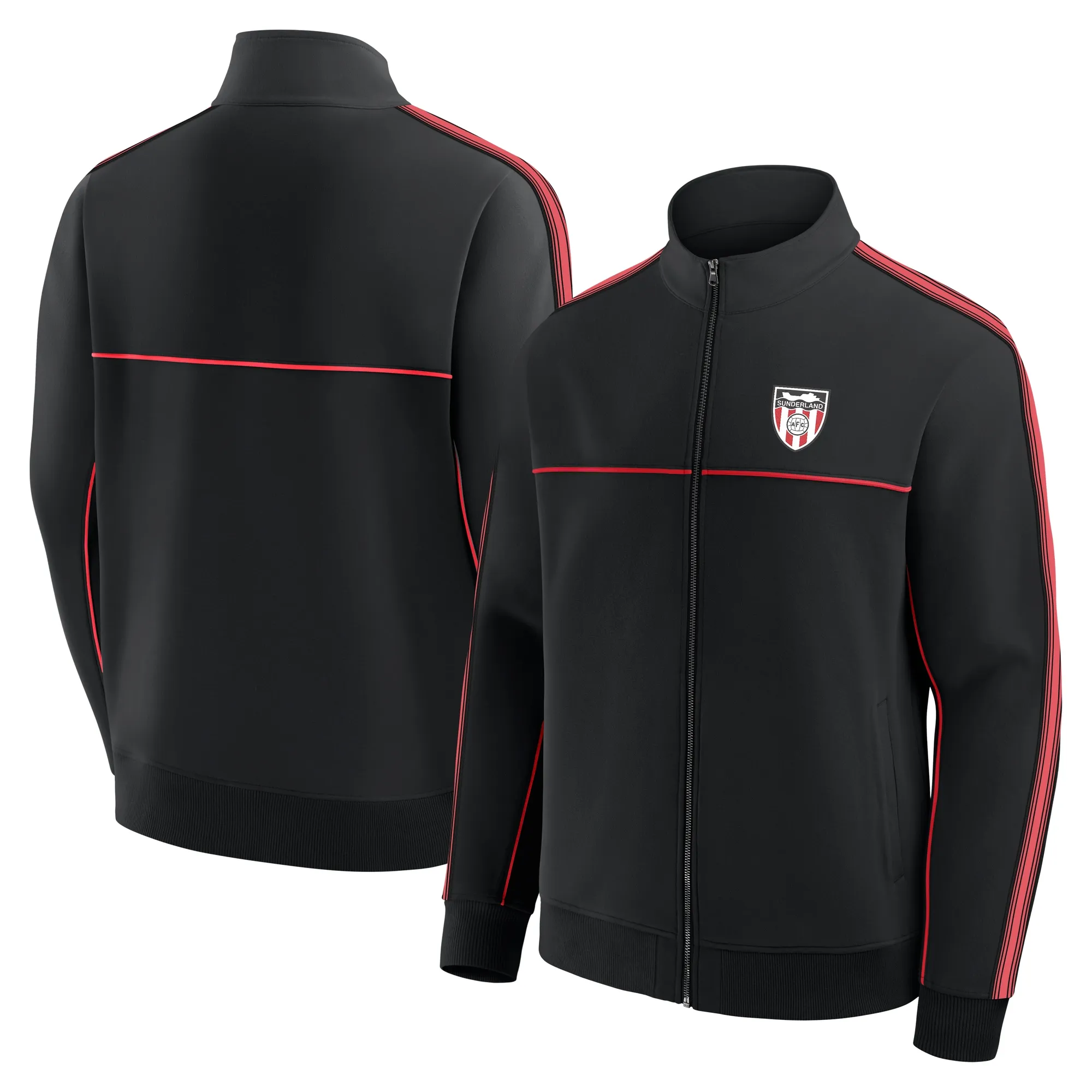 Sunderland Retro Track Jacket - Black - Mens