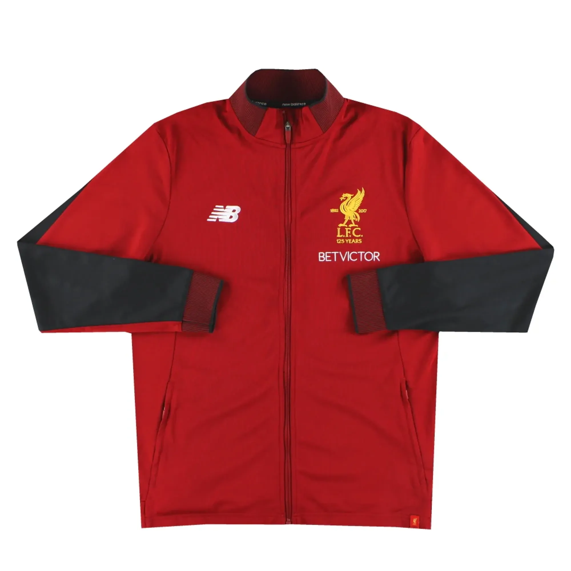 2017-18 Liverpool New Balance '125 Years' Track Jacket L - Liverpool / Excellent 