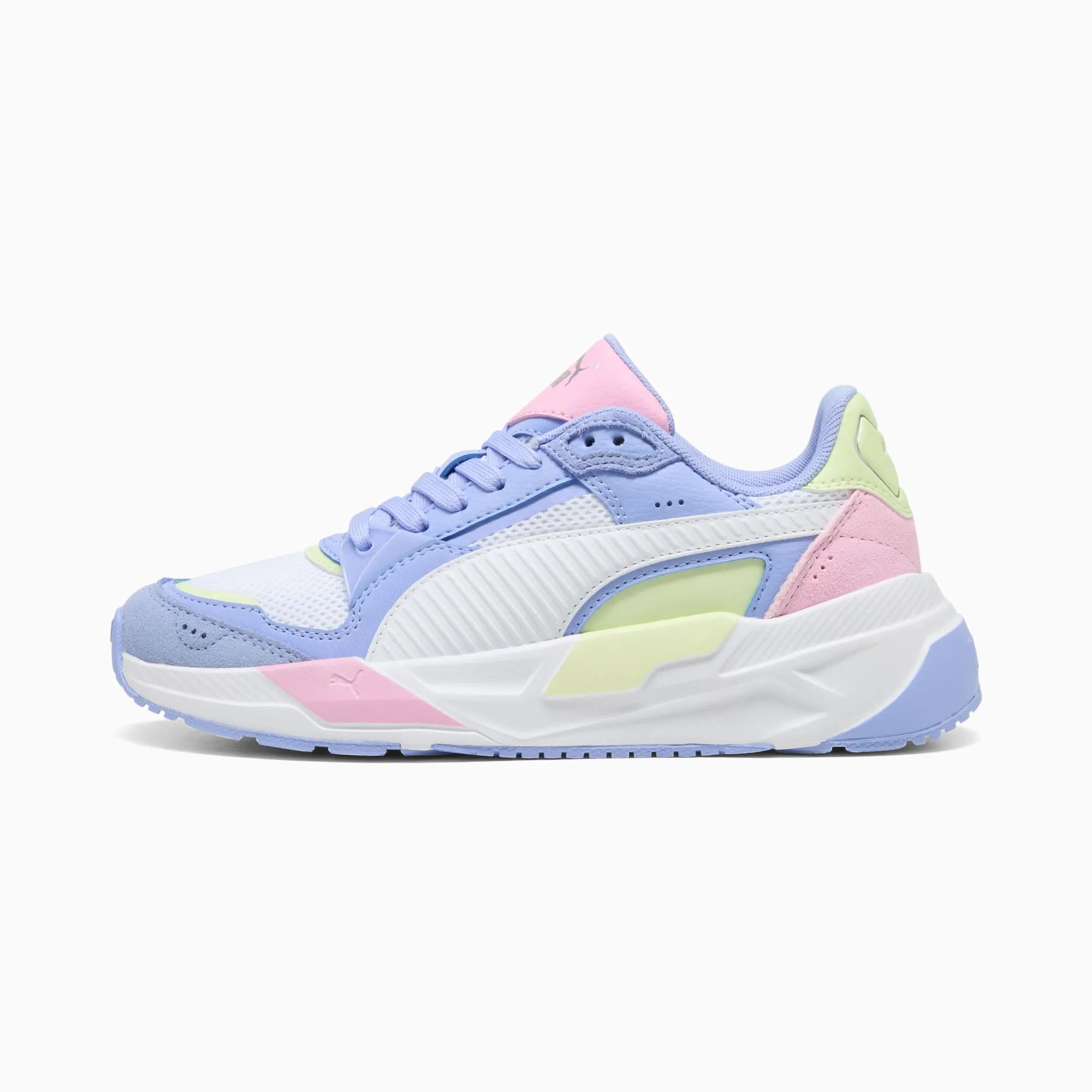 PUMA Trinity 2 Sneakers Youth, Intense Lavender/White/Pink Shimmer, size 3