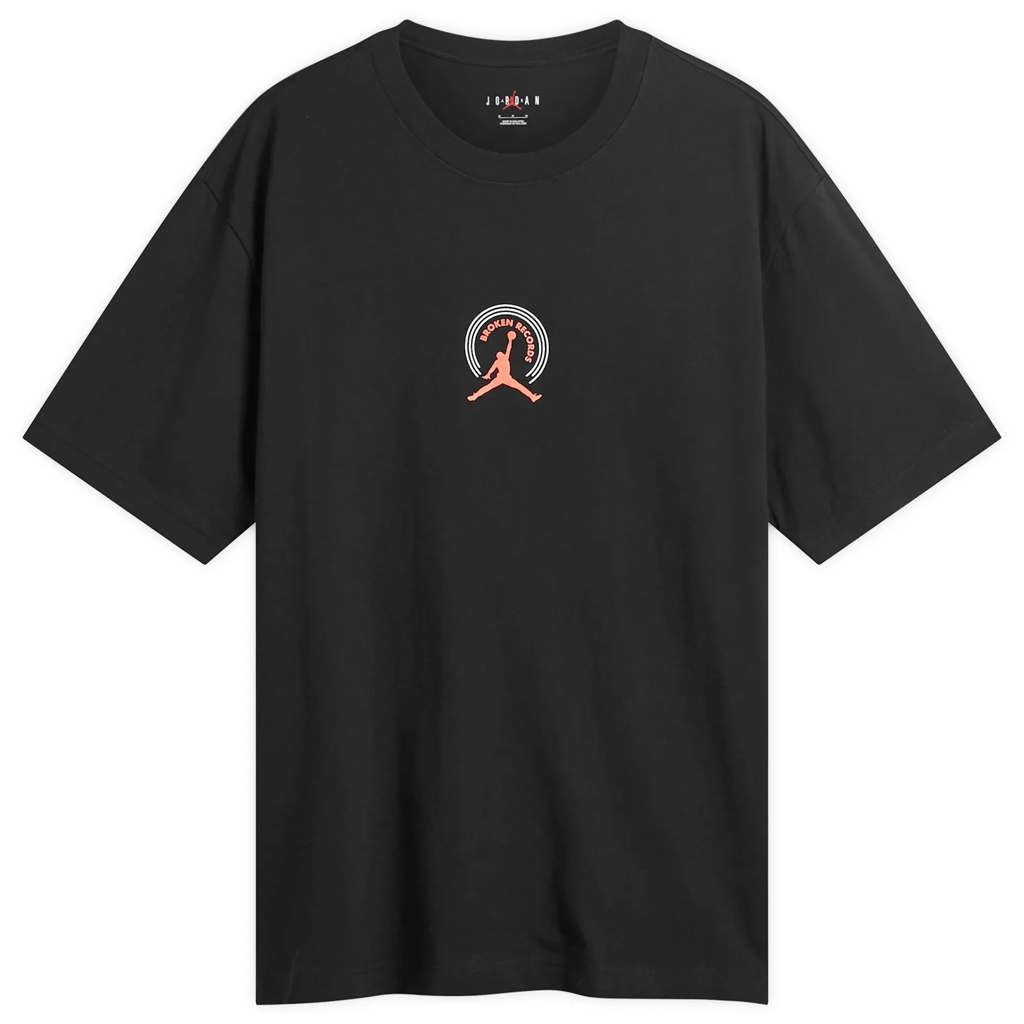 Air Jordan Men's Crew T-Shirt Black/Infrared