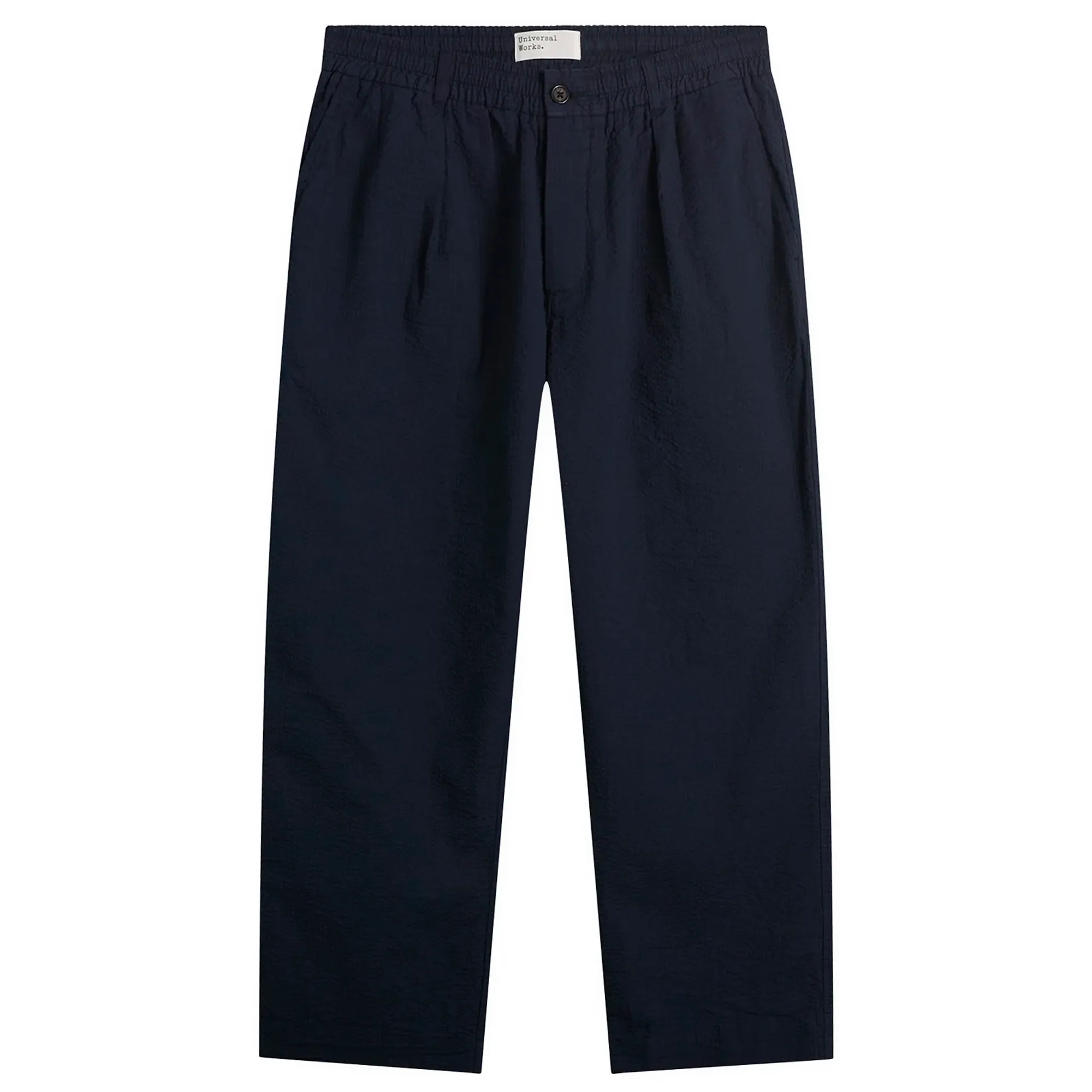 Universal Works Men's Derby Stripe Oxford Pant Navy