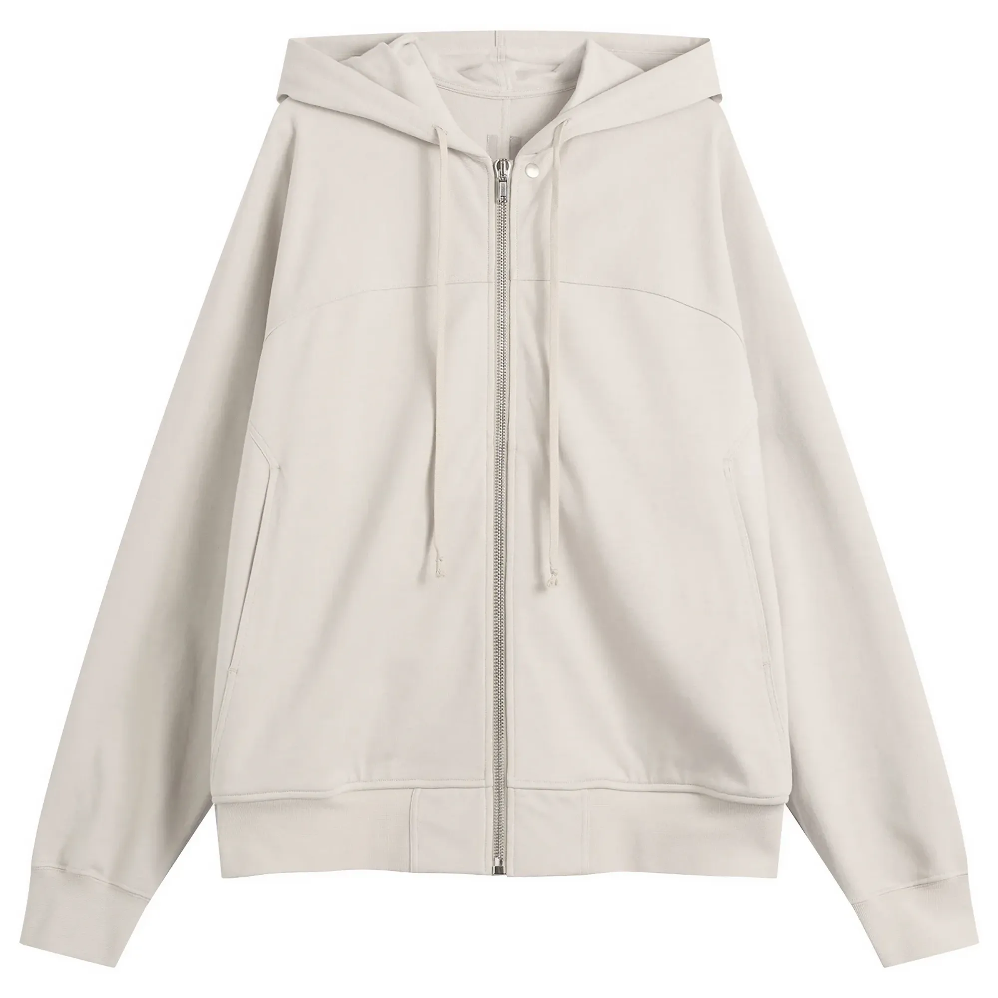 Rick Owens Men's Zip Hoodie Pearl