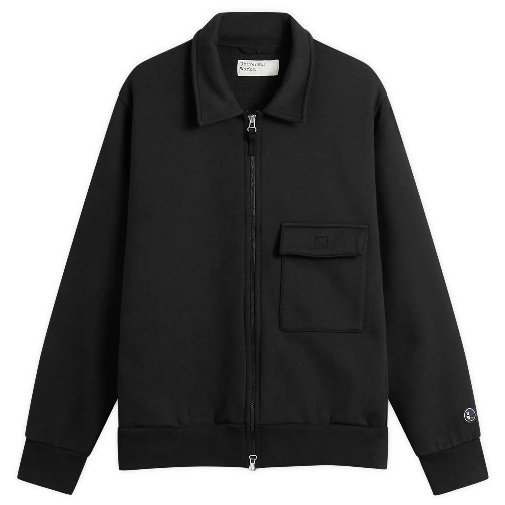 Universal Works Men's TylerZip Sweat Jacket Black