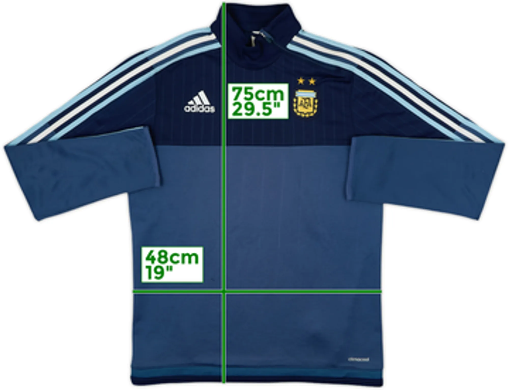 2014-15 Argentina adidas 1/4 Zip Training Top - 6/10 - (S)