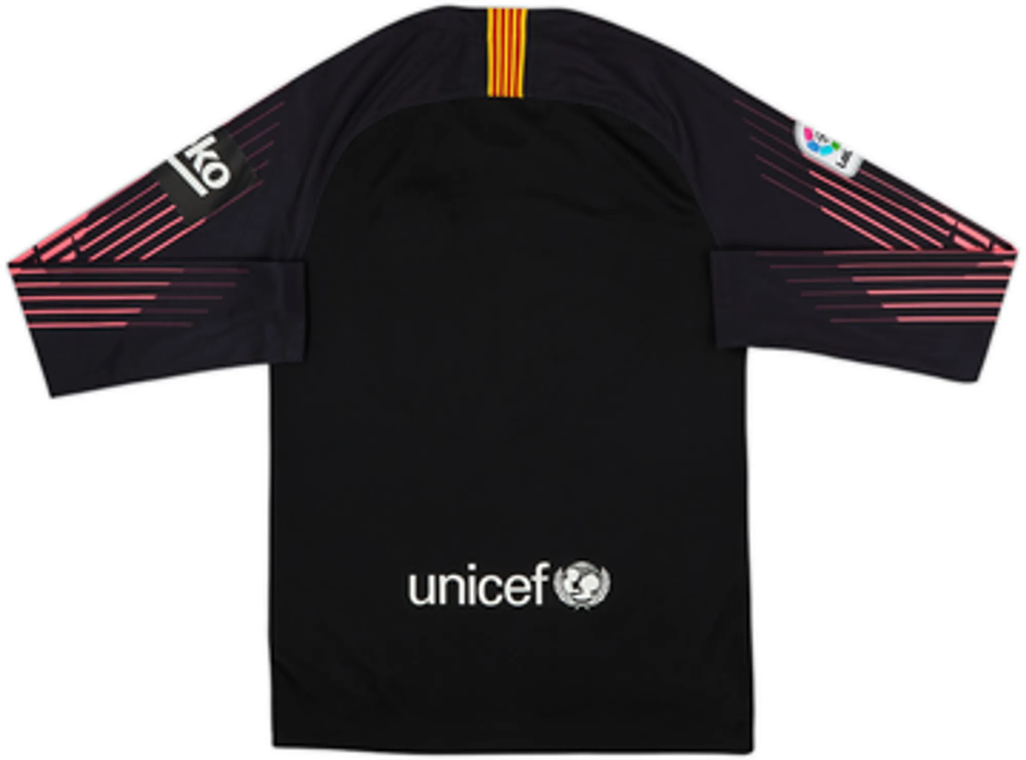 2018-19 Barcelona GK Shirt - 8/10 - (L.Boys)