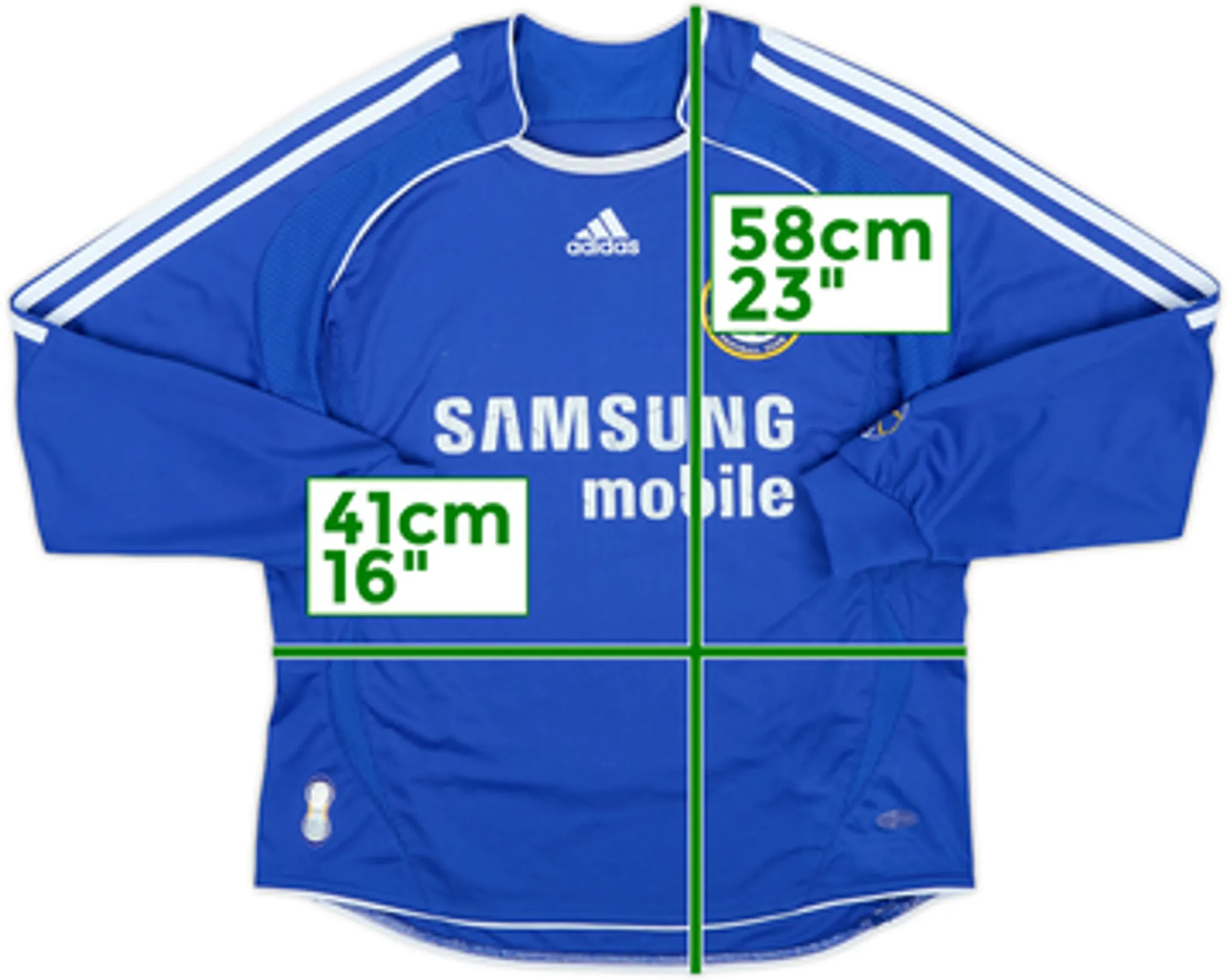 2006-08 Chelsea Home L/S Shirt - 5/10 - (S.Boys)