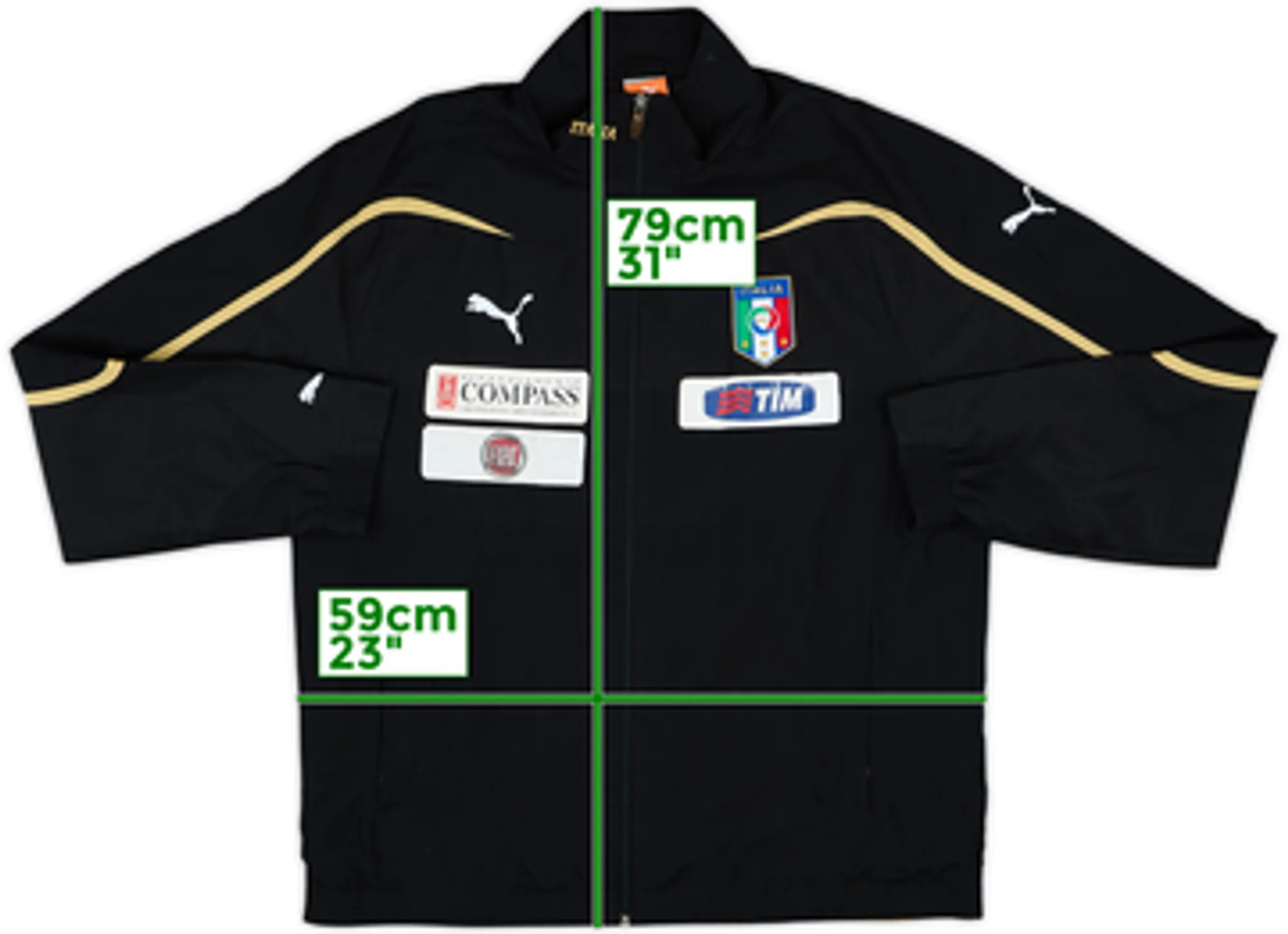 2010-11 Italy Player Issue Puma Track Jacket - 6/10 - (L)