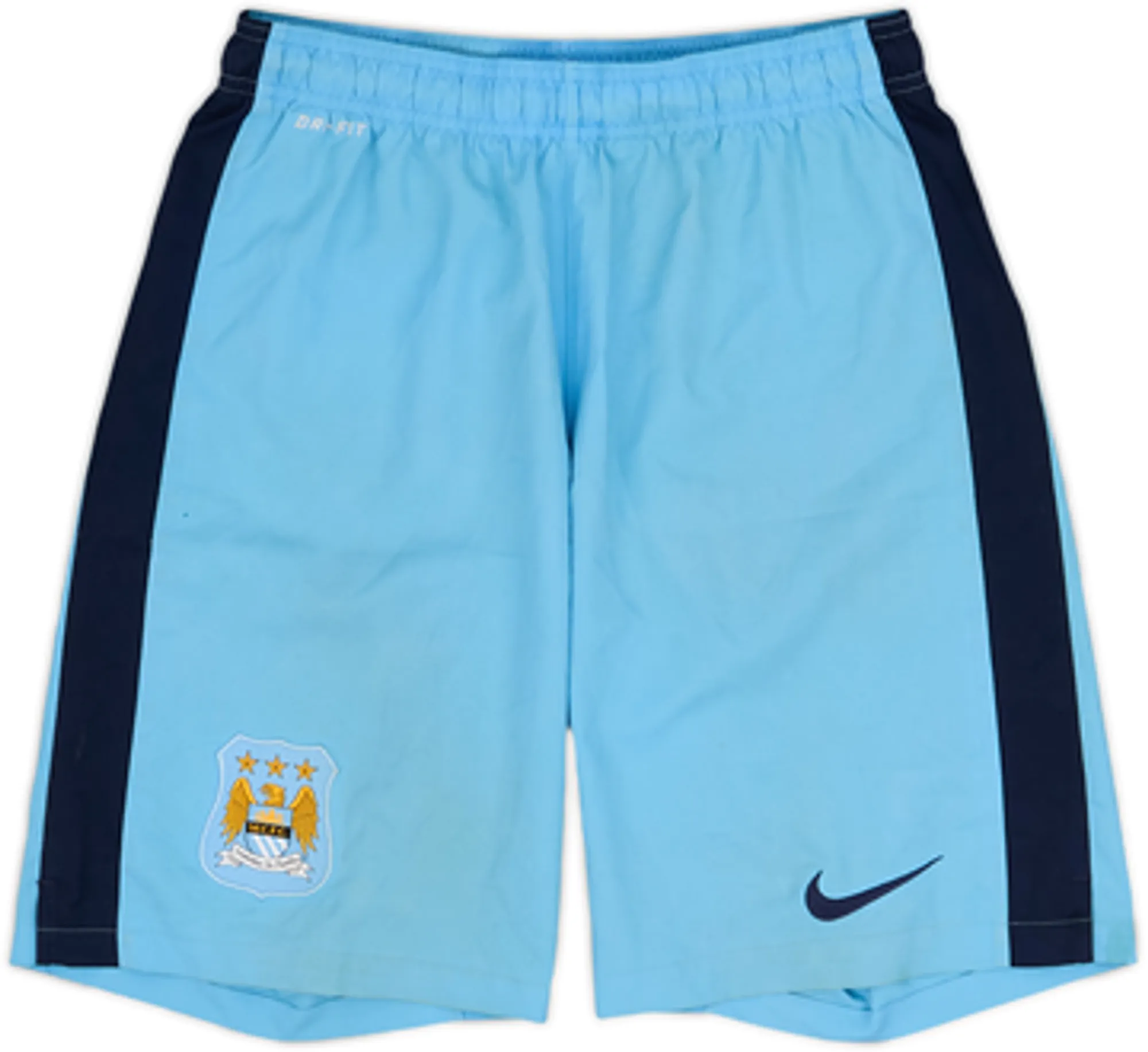 2014-15 Manchester City Home Shorts - 4/10 - (S)
