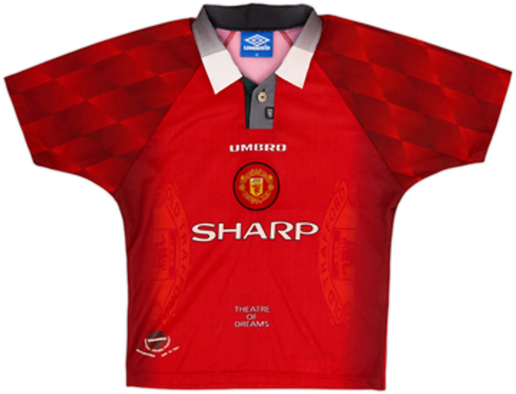 1996-98 Manchester United Home Shirt Giggs #11 - 7/10 - (L.Boys)