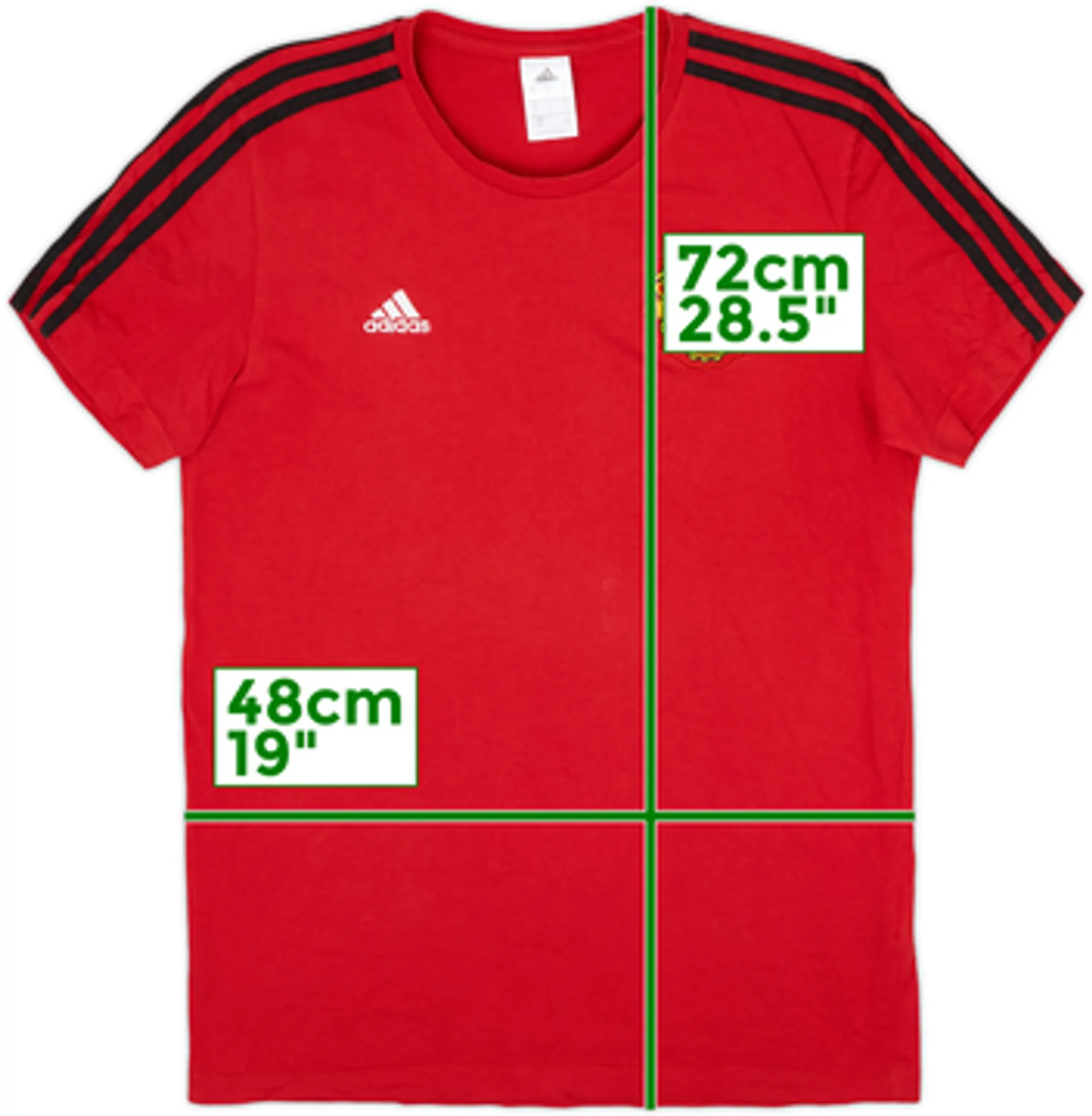 2017-18 Manchester United adidas Cotton Tee - 6/10 - (L)