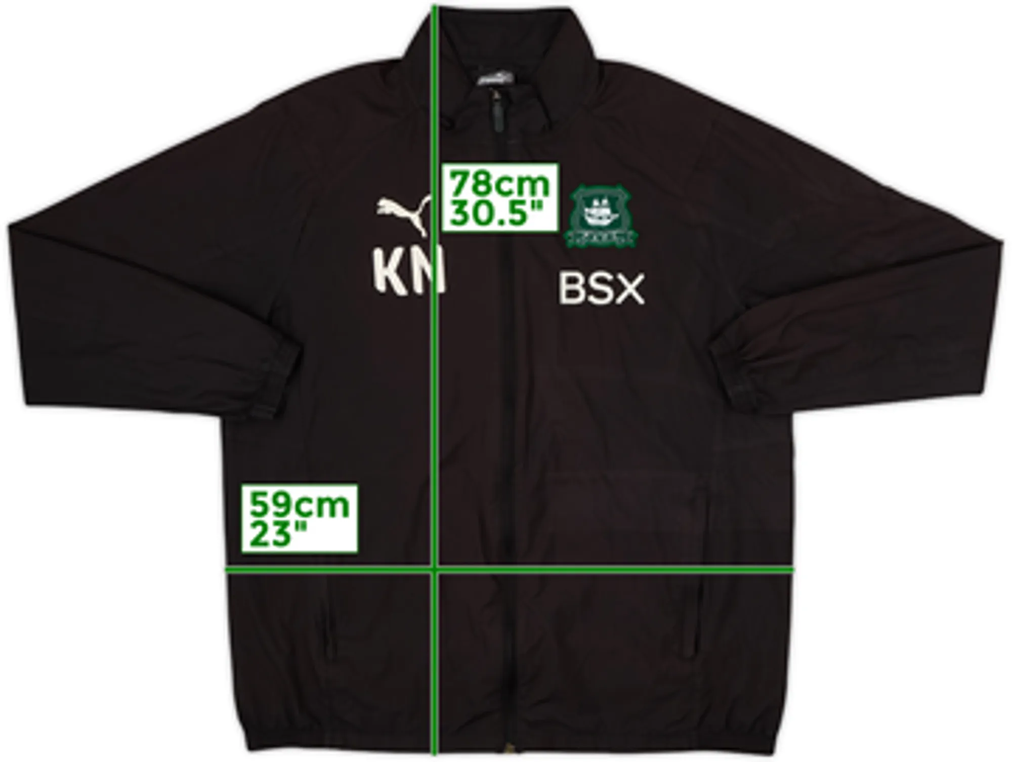2018-19 Plymouth Staff Issue Puma Track Jacket KN - 5/10 - (L)