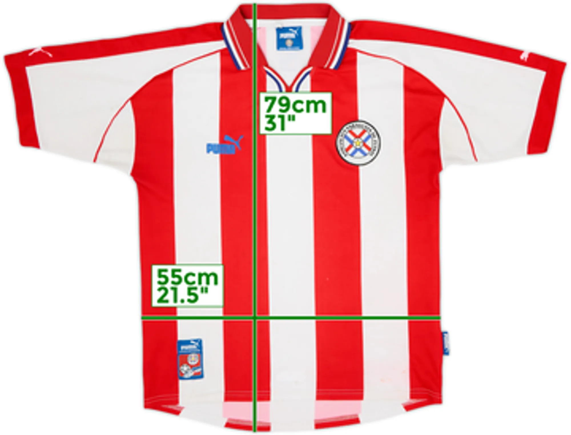 2000-02 Paraguay Home Shirt - 6/10 - (M)