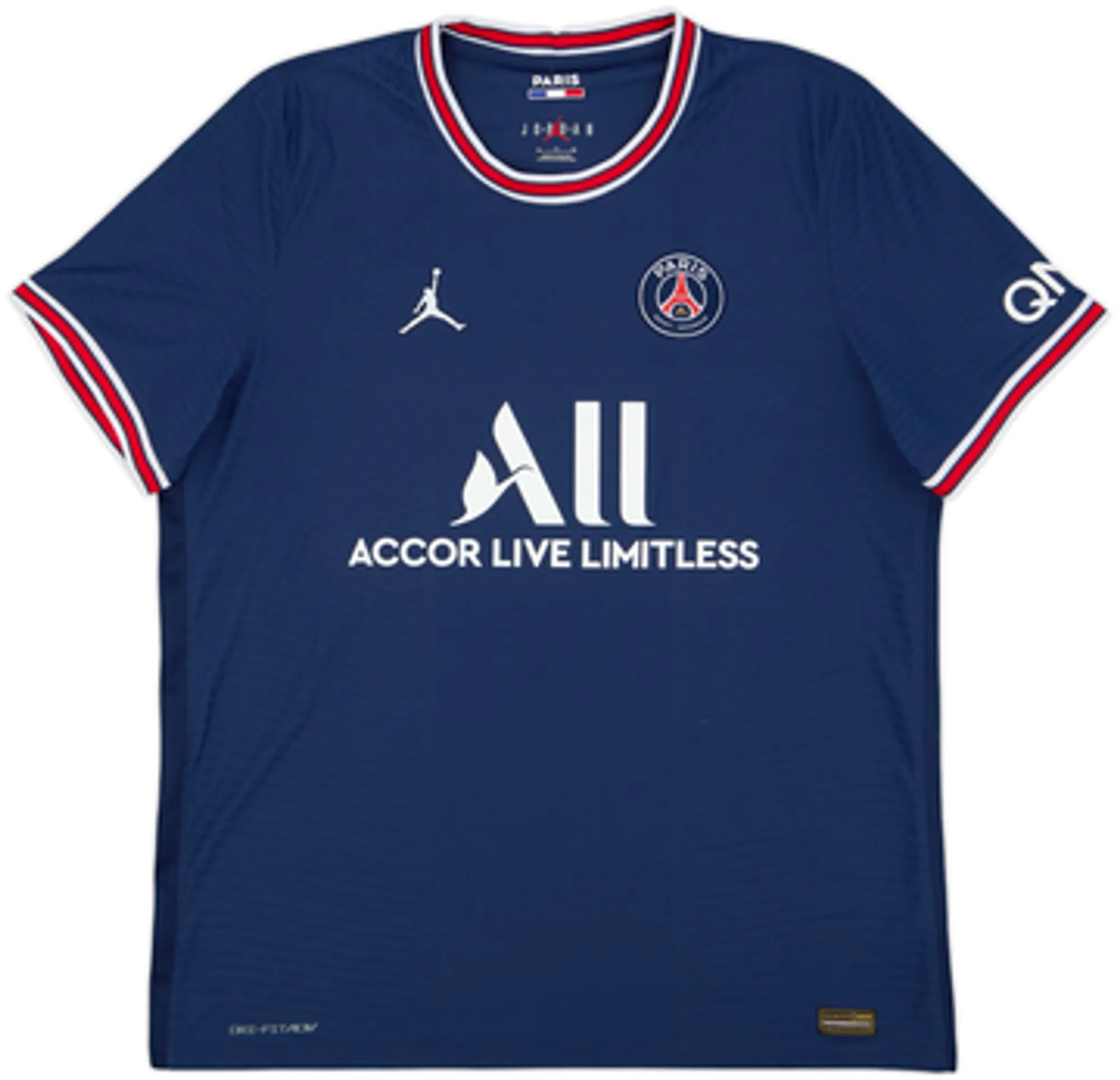 2021-22 Paris Saint-Germain Authentic Home Shirt Mbappe #7 - 9/10 - (XL)