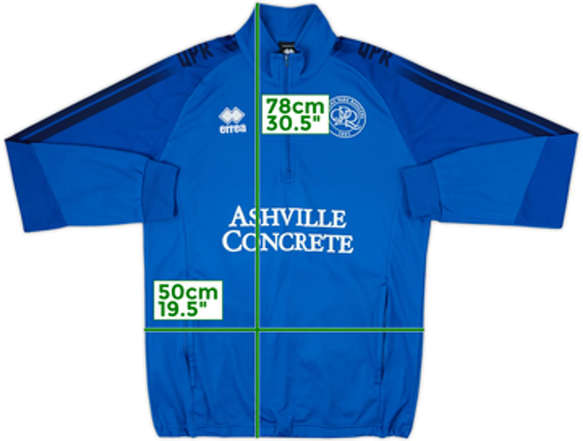 2021-22 QPR Errea 1/4 Zip Training Top - 8/10 - (M)