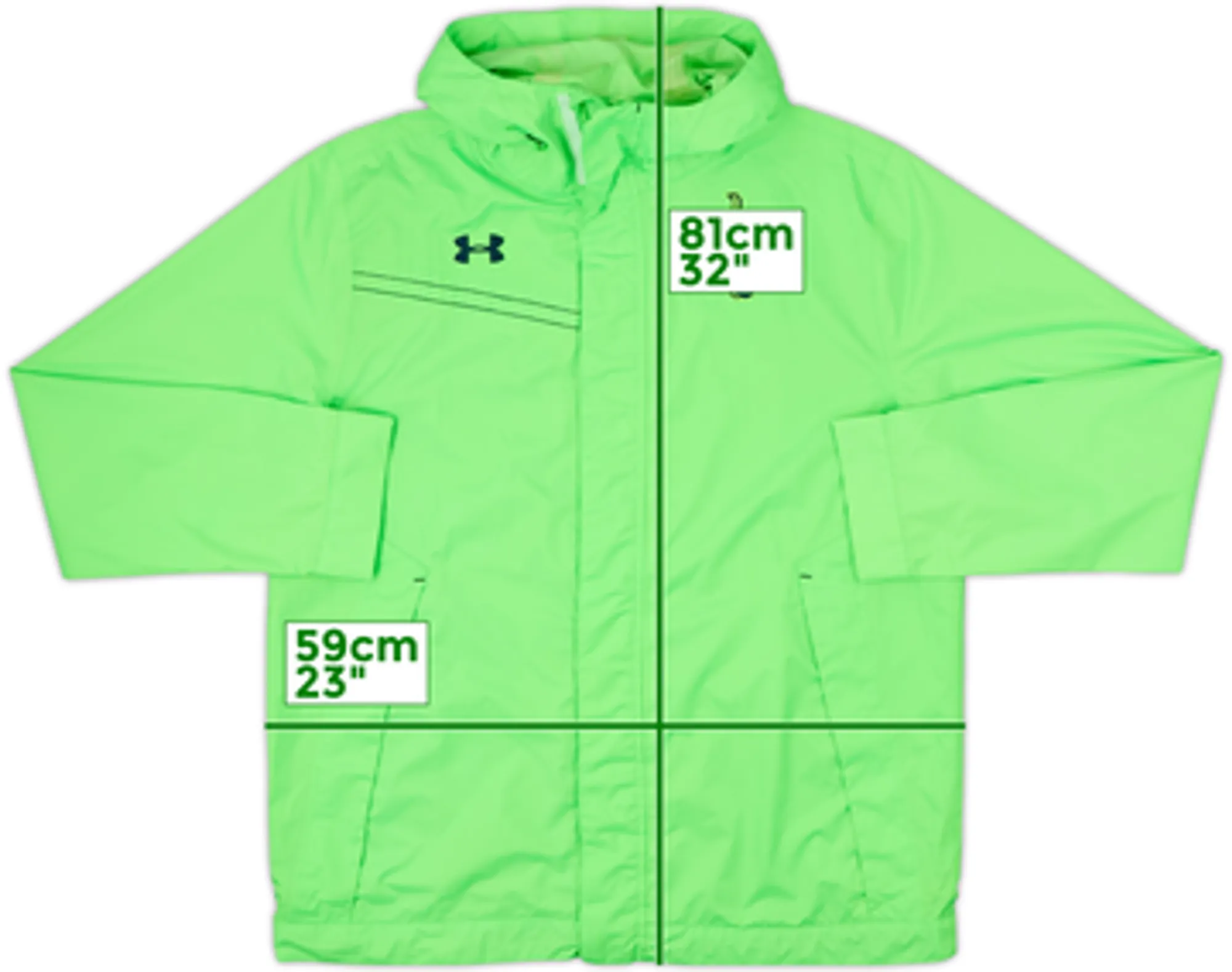 2013-14 Tottenham Under Armour Hooded Track Jacket - 8/10 - (M)