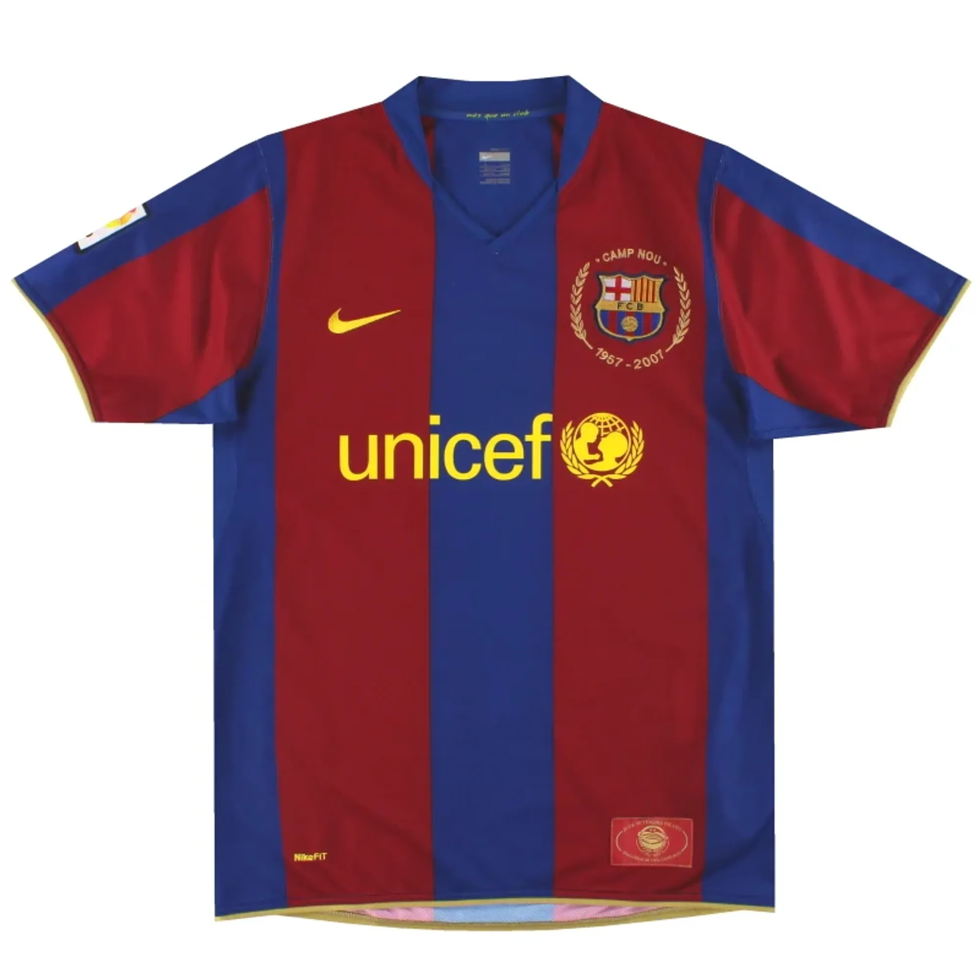 2007-08 Barcelona Nike Home Shirt S - Barcelona / Excellent 