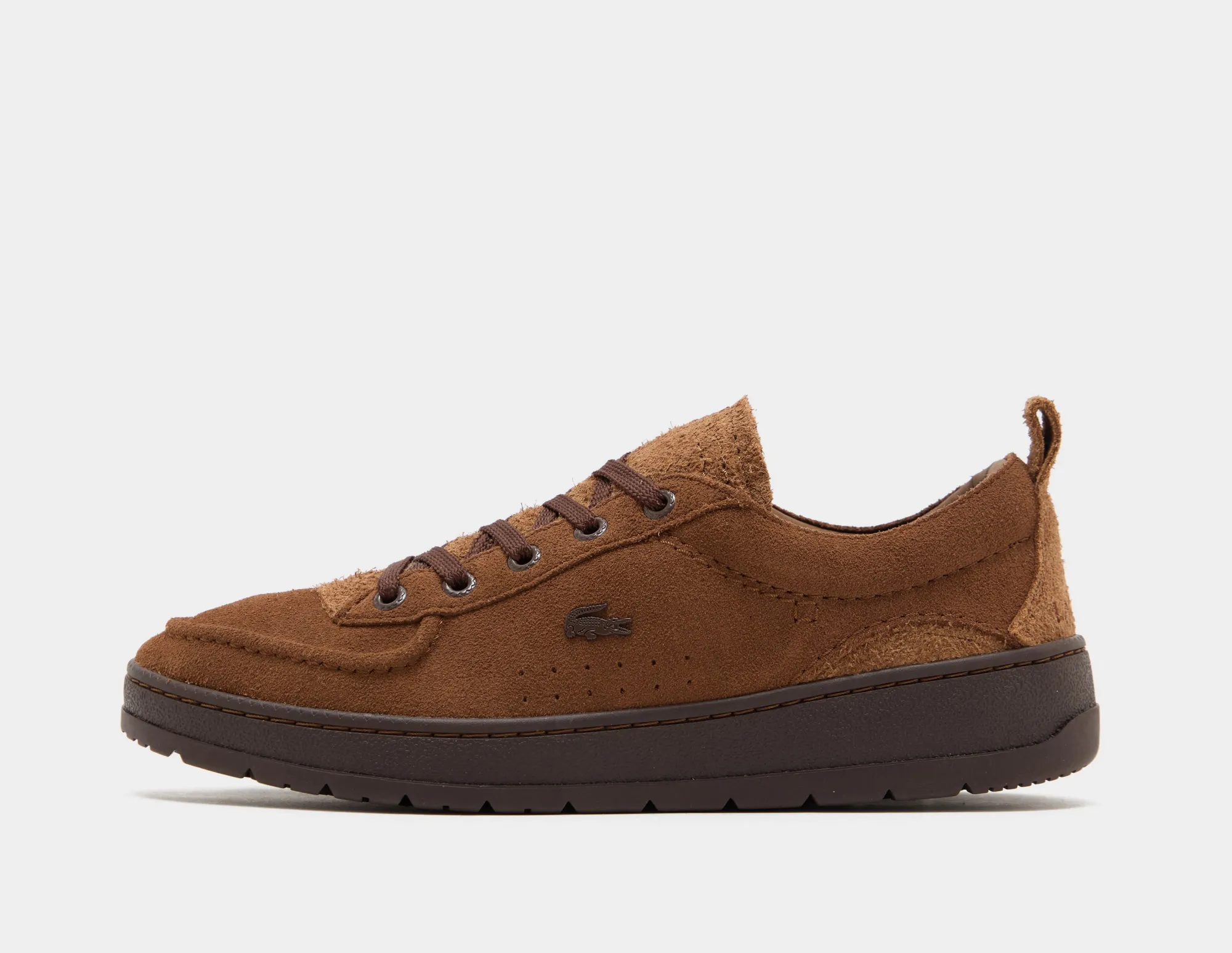 Lacoste Men's Umpire Suede Sneakers - Dark Brown / Dark Brown