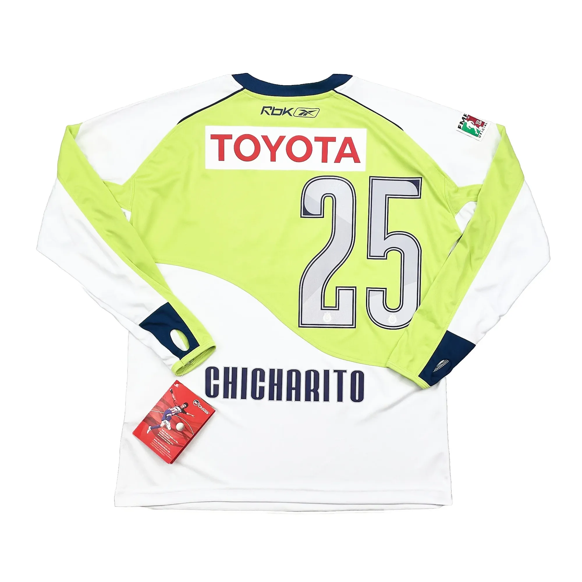 2007/08 Chivas Guadalajara Chicharito #25 *BNWT* L/S Away Shirt (S) Reebok | Cult Kits