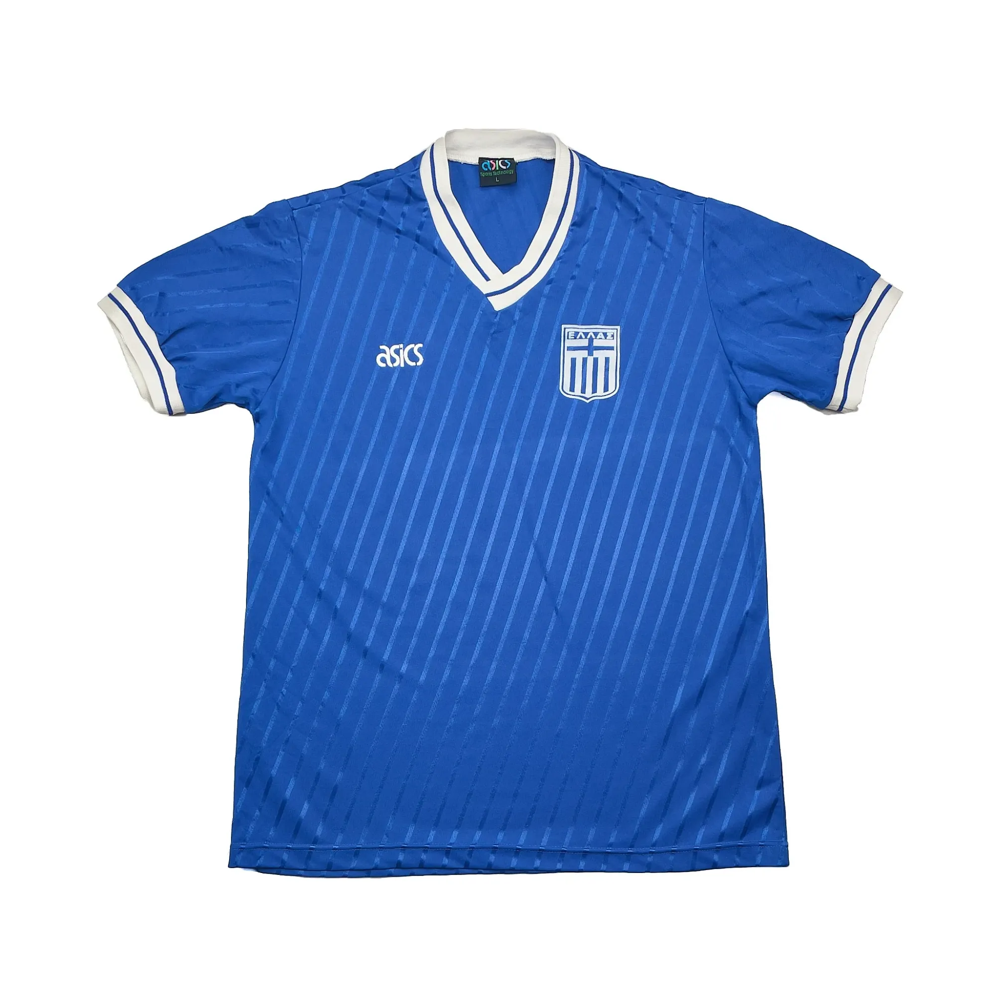 1989/91 Greece Home Shirt (L) Asics | Cult Kits