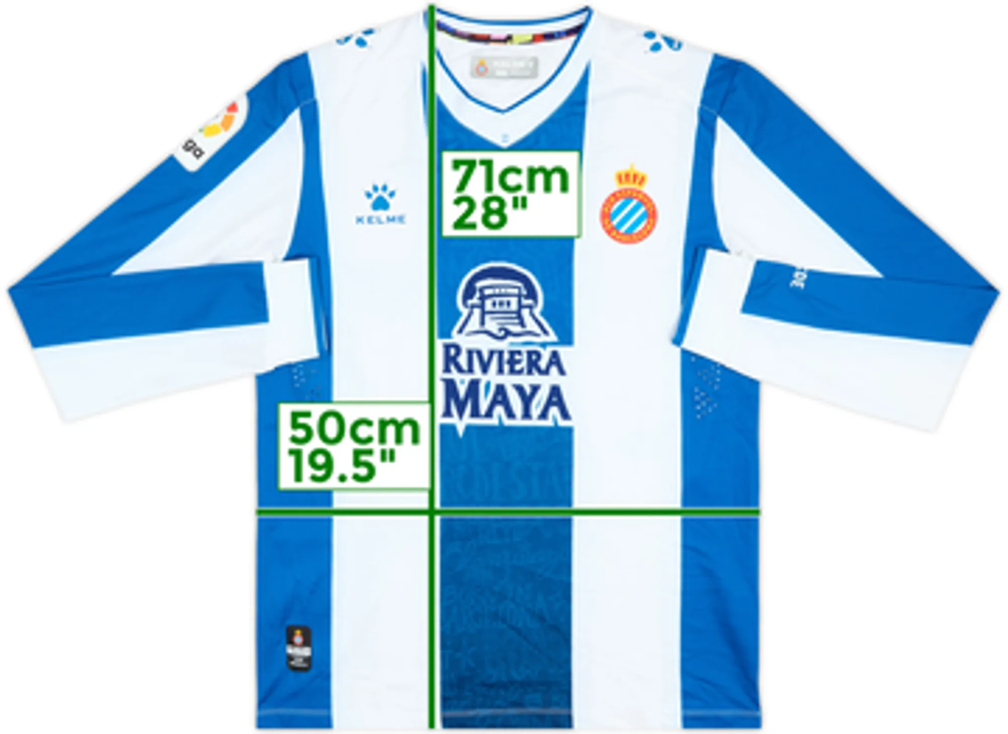 2019-20 Espanyol Home L/S Shirt - 6/10 - (L)
