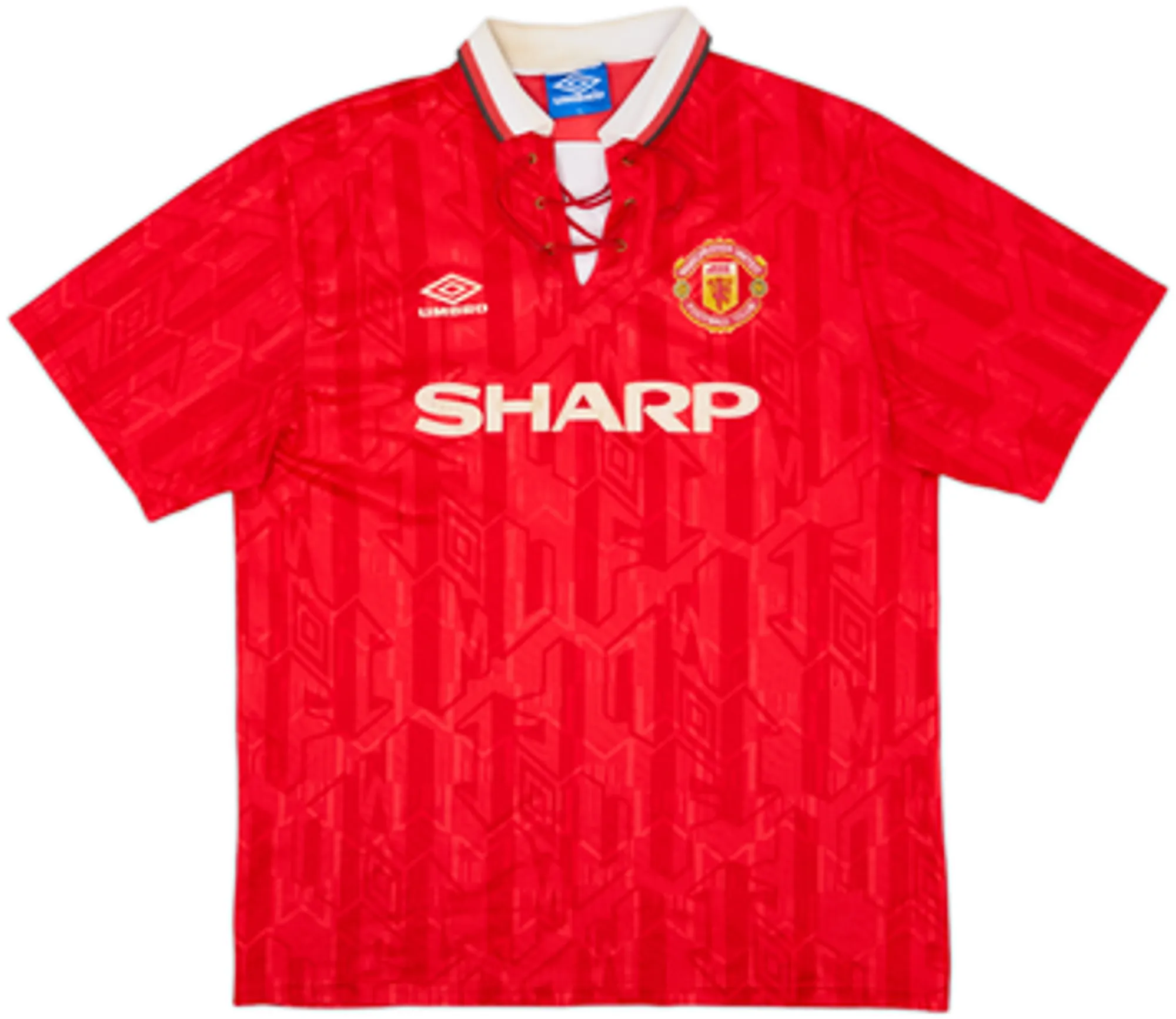 1992-94 Manchester United Home Shirt Bruce #4 - 5/10 - (XL)