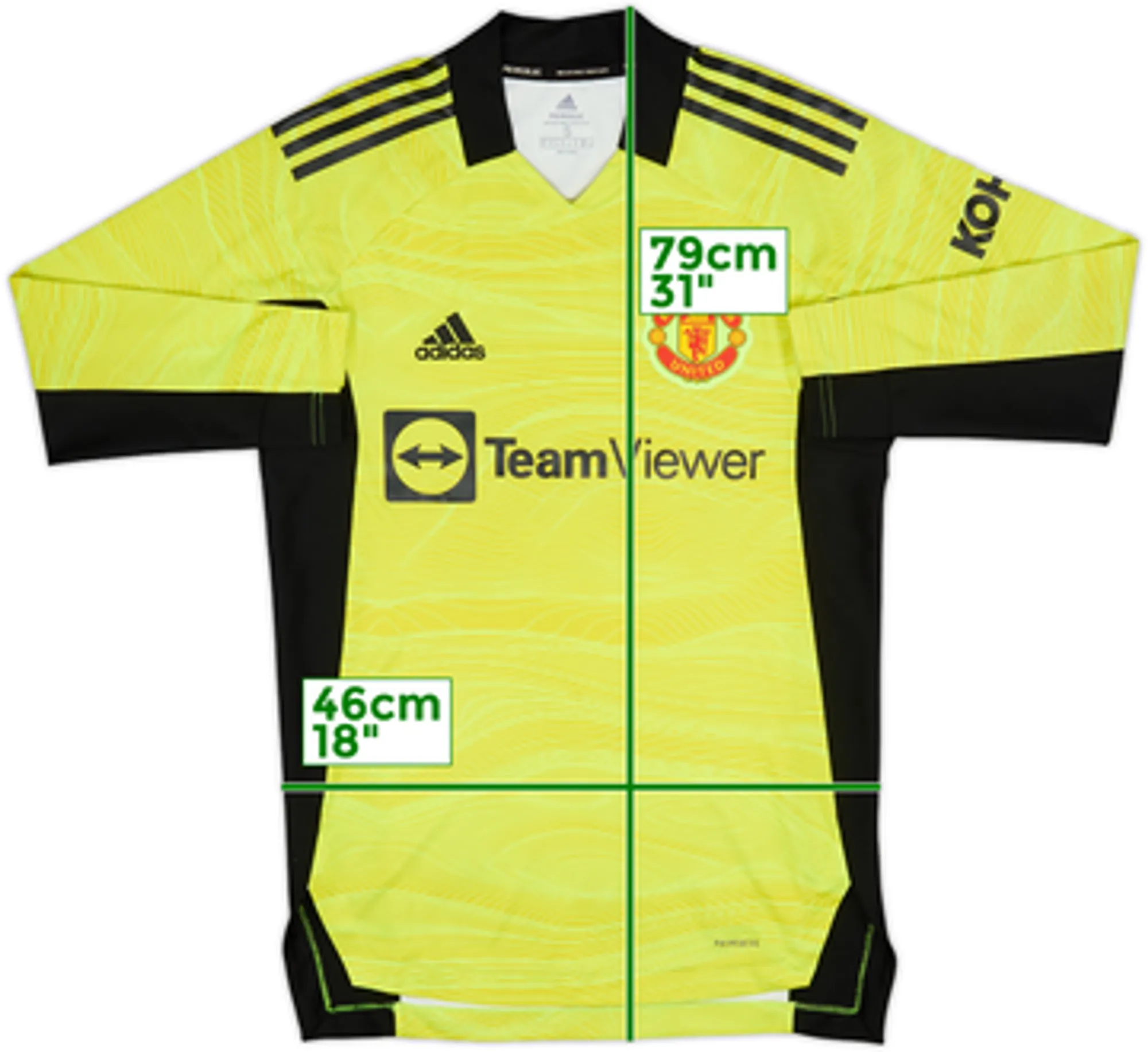 2021-22 Manchester United GK Shirt - 7/10 - (M)