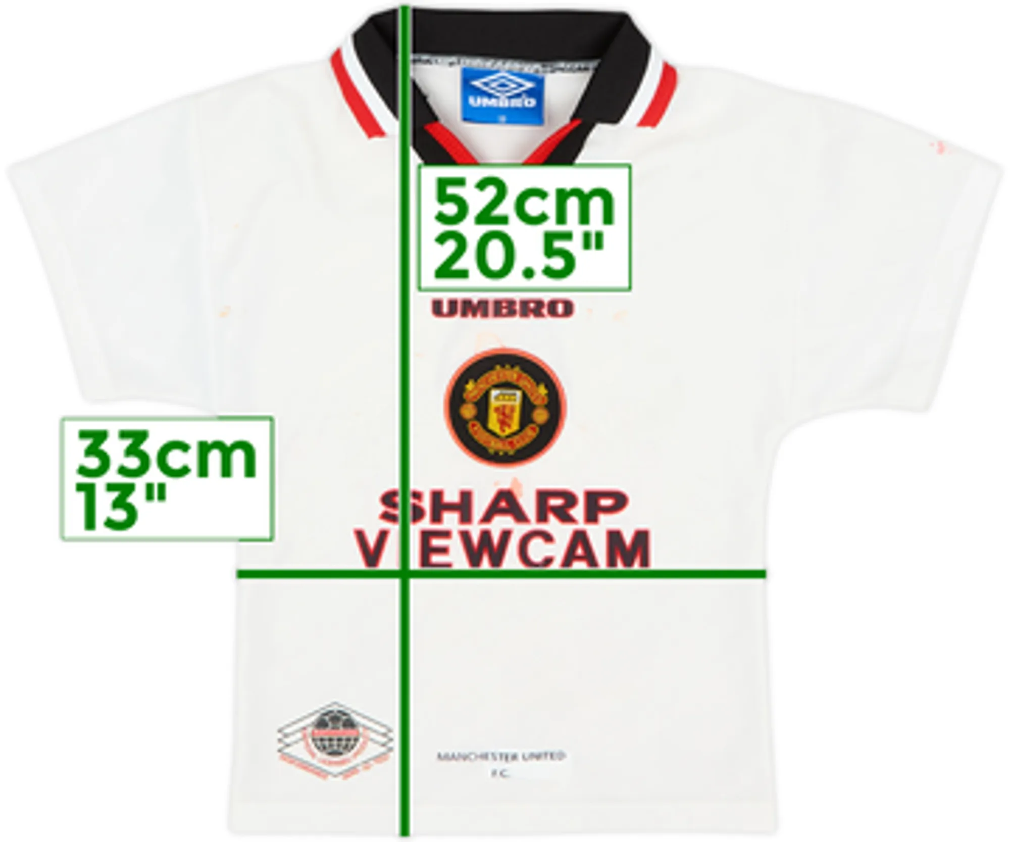 1996-97 Manchester United Away Shirt - 4/10 - (S.Boys)