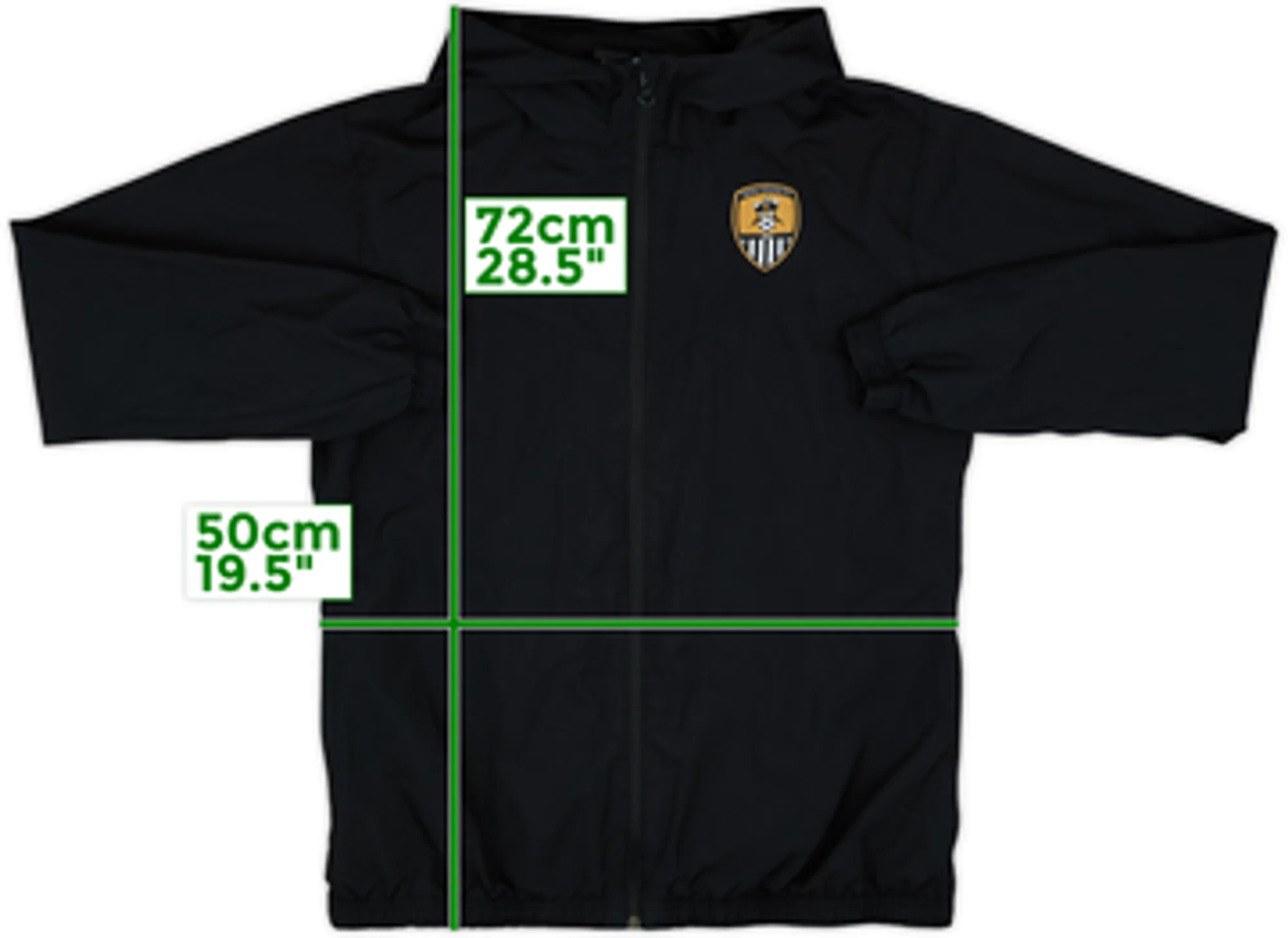 2022-23 Notts County Puma Hooded Track Jacket - 8/10 - (M)
