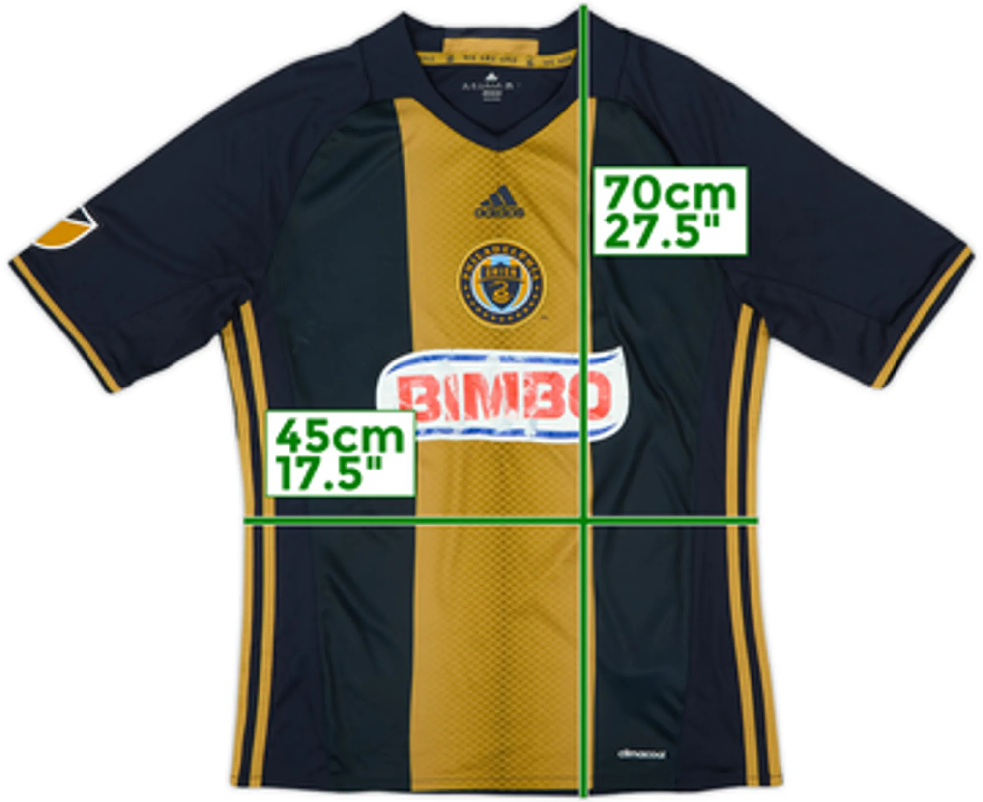 2014-16 Philadelphia Union Home Shirt - 5/10 - (XL.Boys)