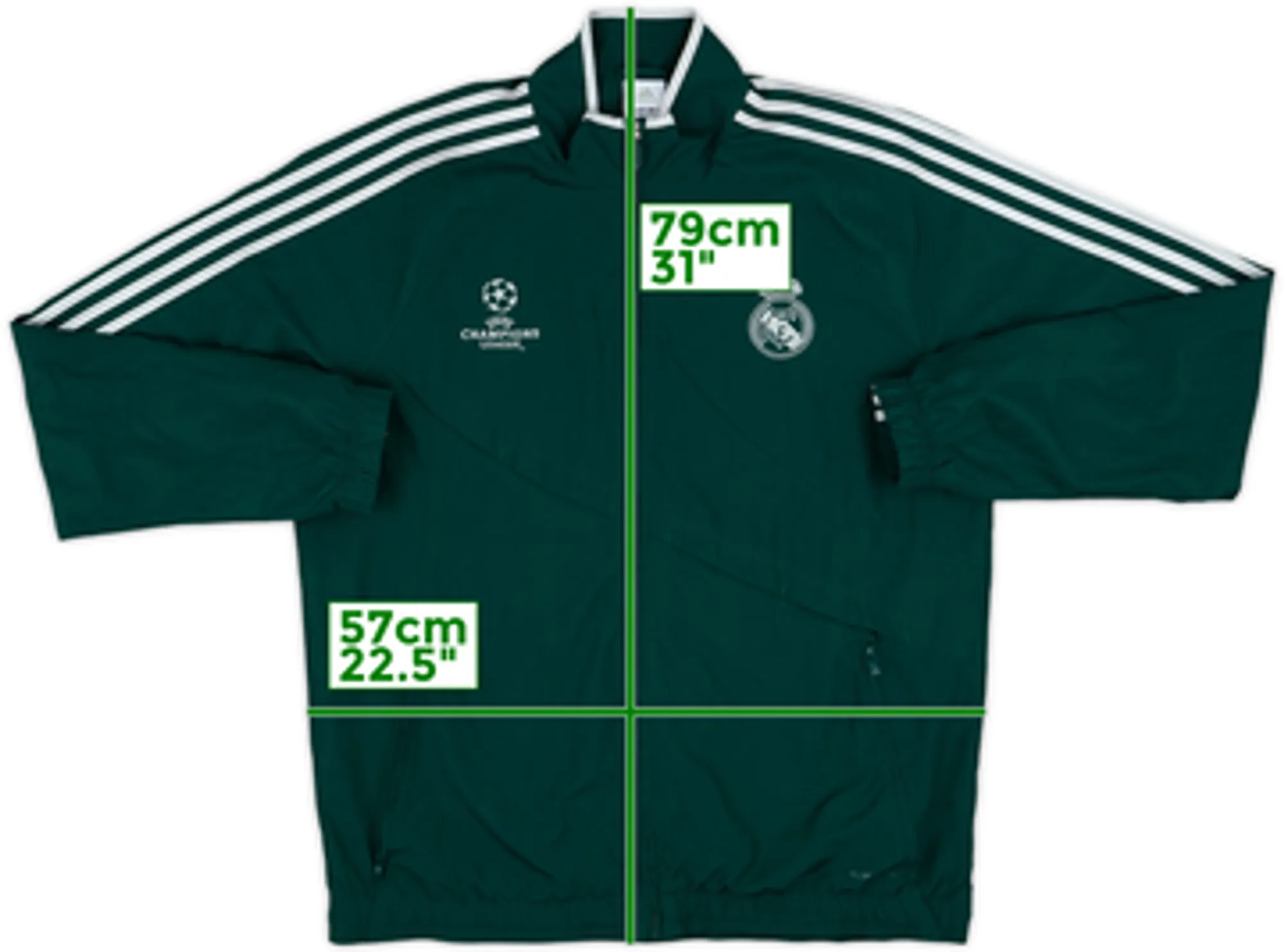 2012-13 Real Madrid adidas CL Track Jacket - 7/10 - (L/XL)