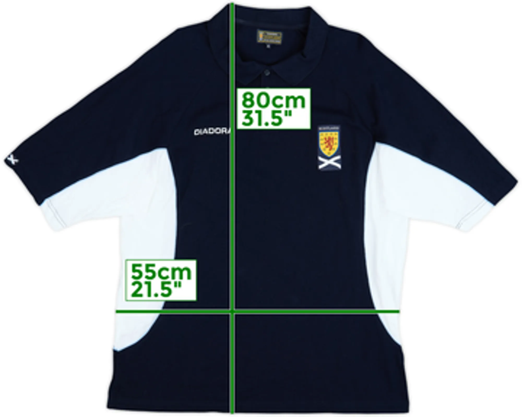 2003-04 Scotland Diadora Polo Shirt - 8/10 - (XL)