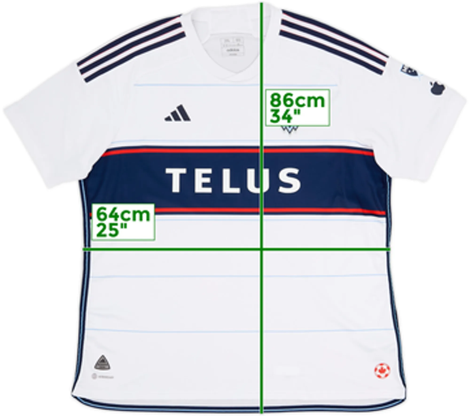 2023-24 Vancouver Whitecaps Authentic Home Shirt - 8/10 - (XXL)