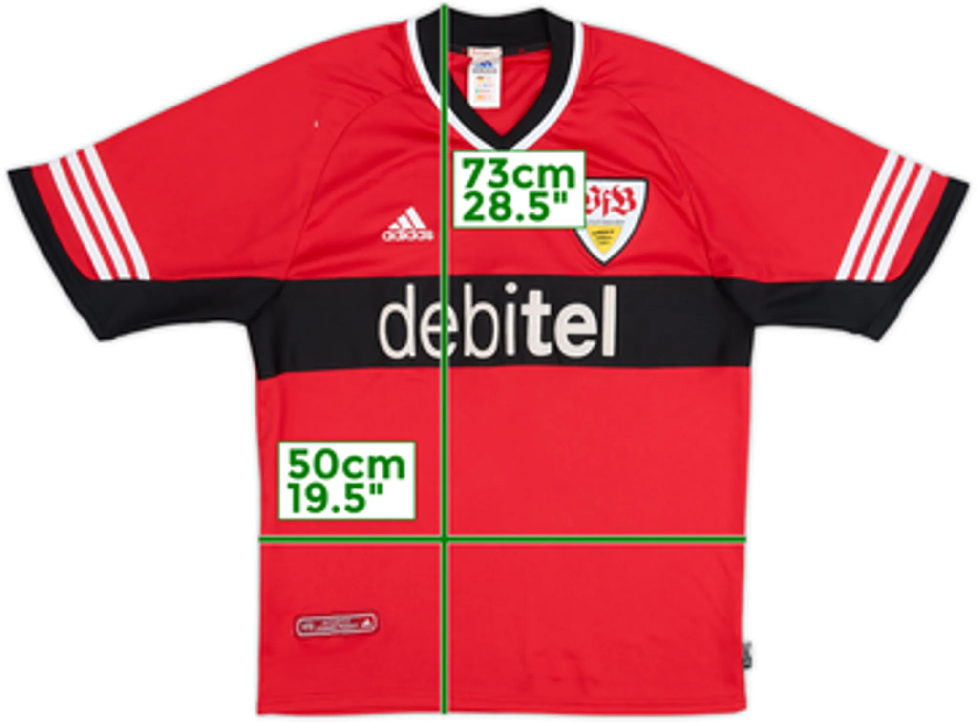 2001-02 Stuttgart Away Shirt - 9/10 - (M)