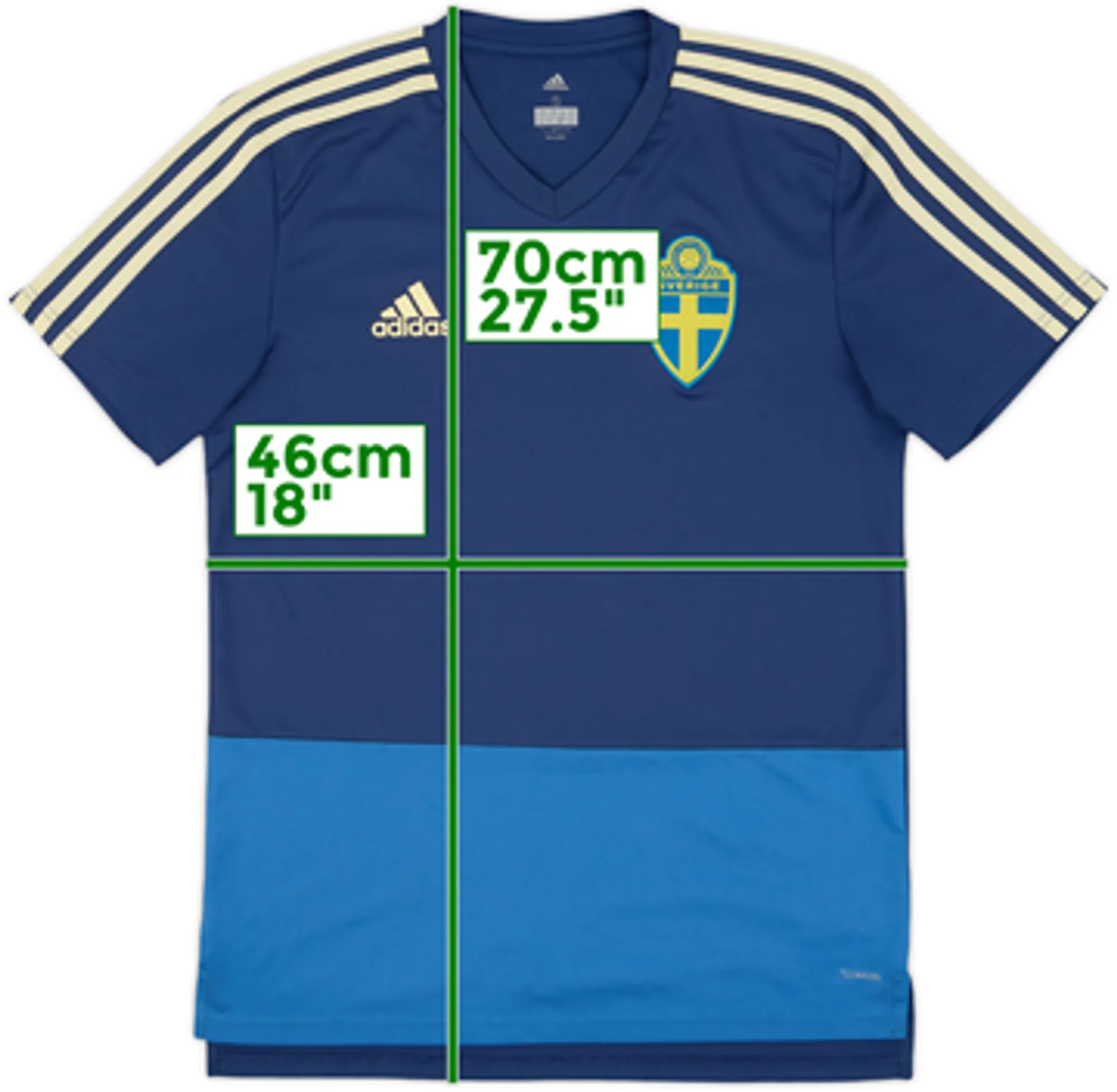 2017-18 Sweden adidas Training Shirt - 9/10 - (S)