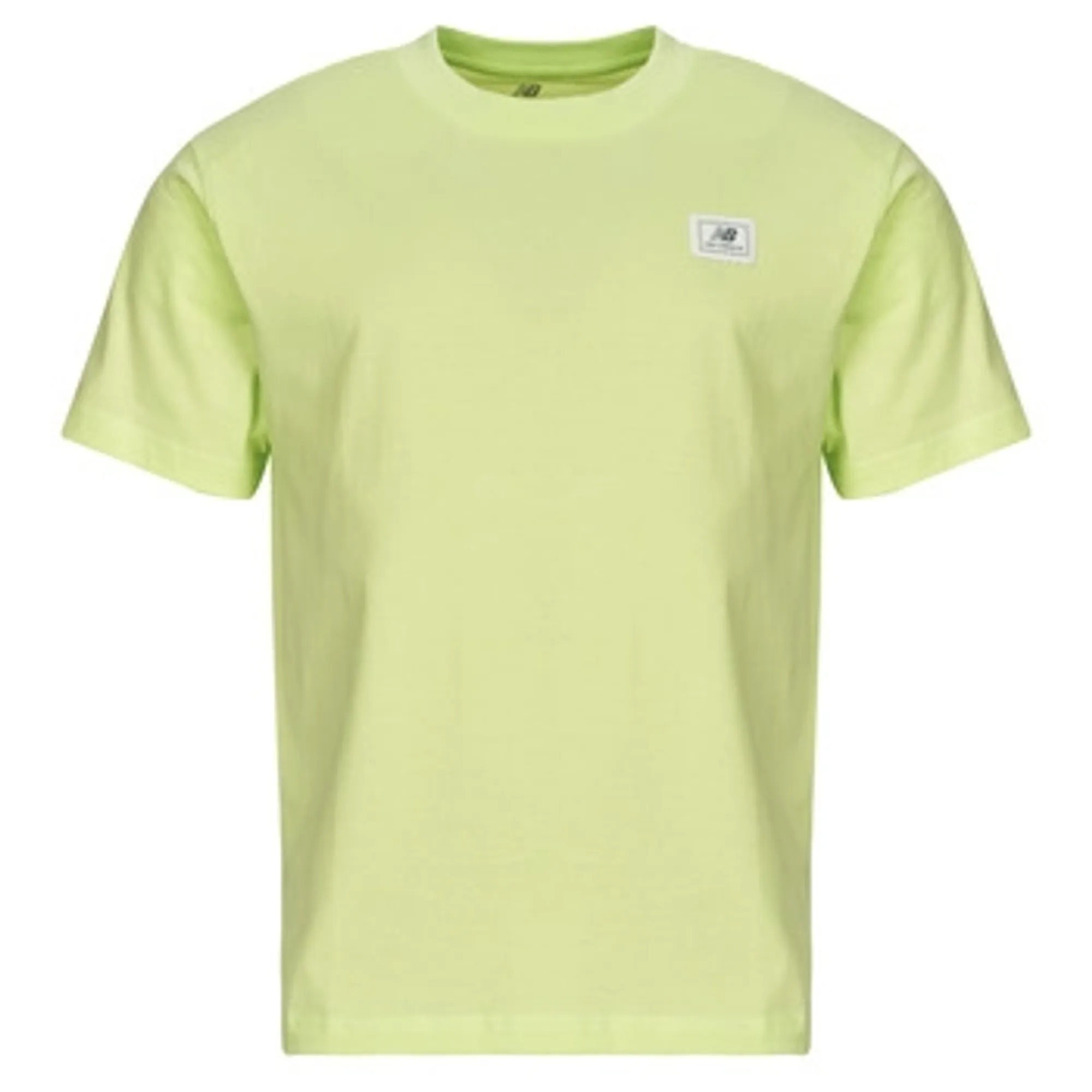 New Balance  WOVEN LABEL T-SHIRT  men's T shirt in Yellow
