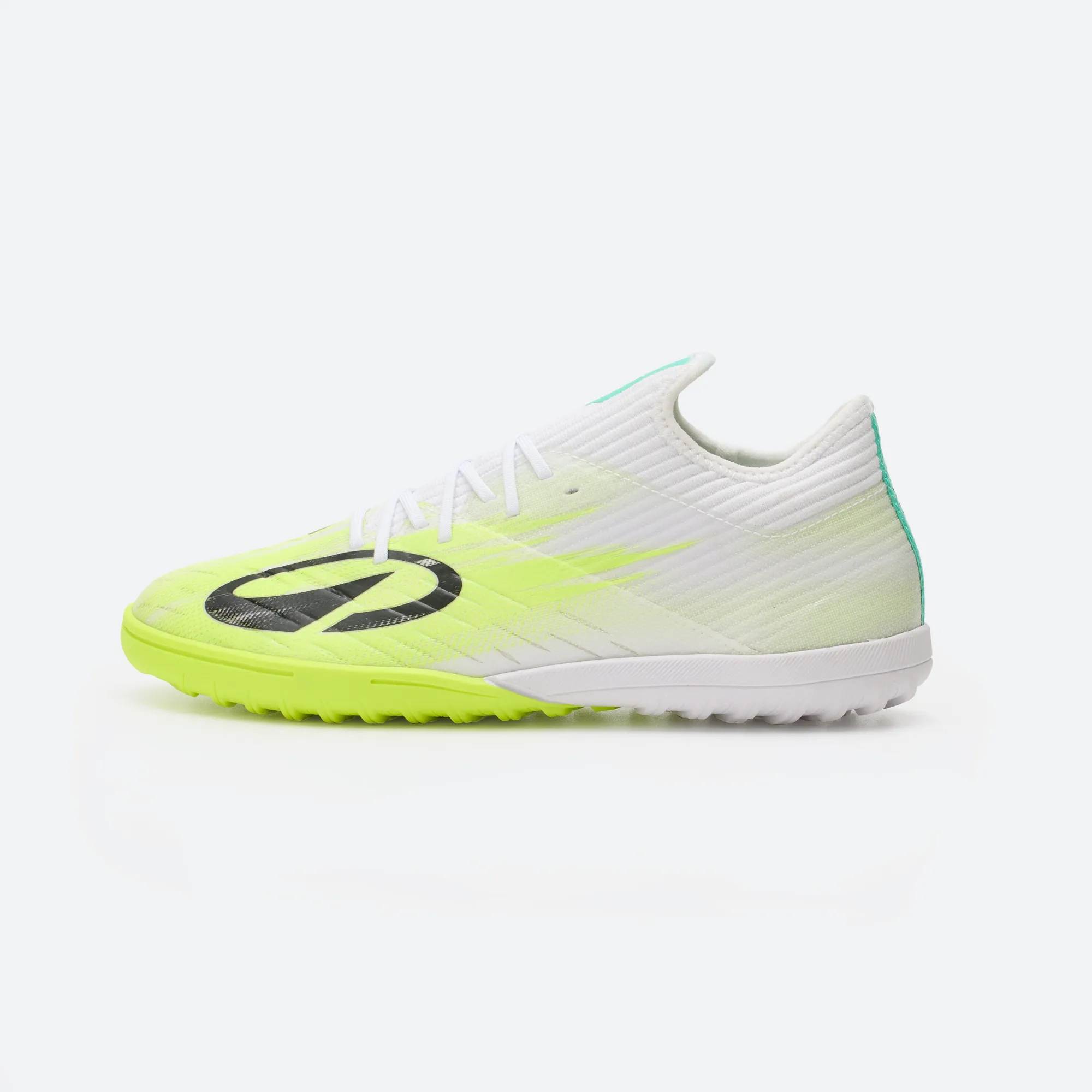 Kids' Lace-Up Football Boots Clr Turf Red Storm - White/Yellow