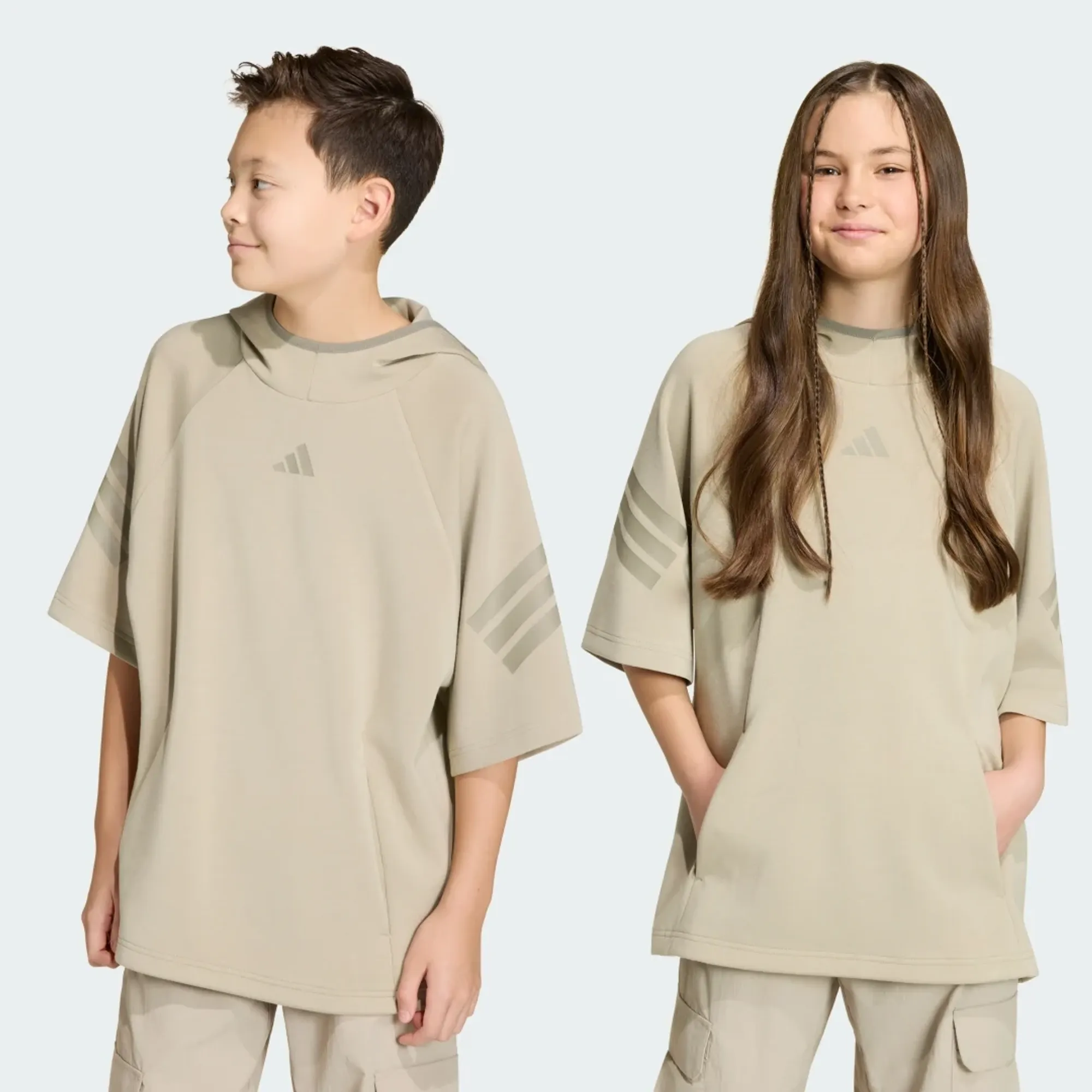 adidas FUTURE ICONS 3 STRIPES SHORT SLEEVE HOODIE