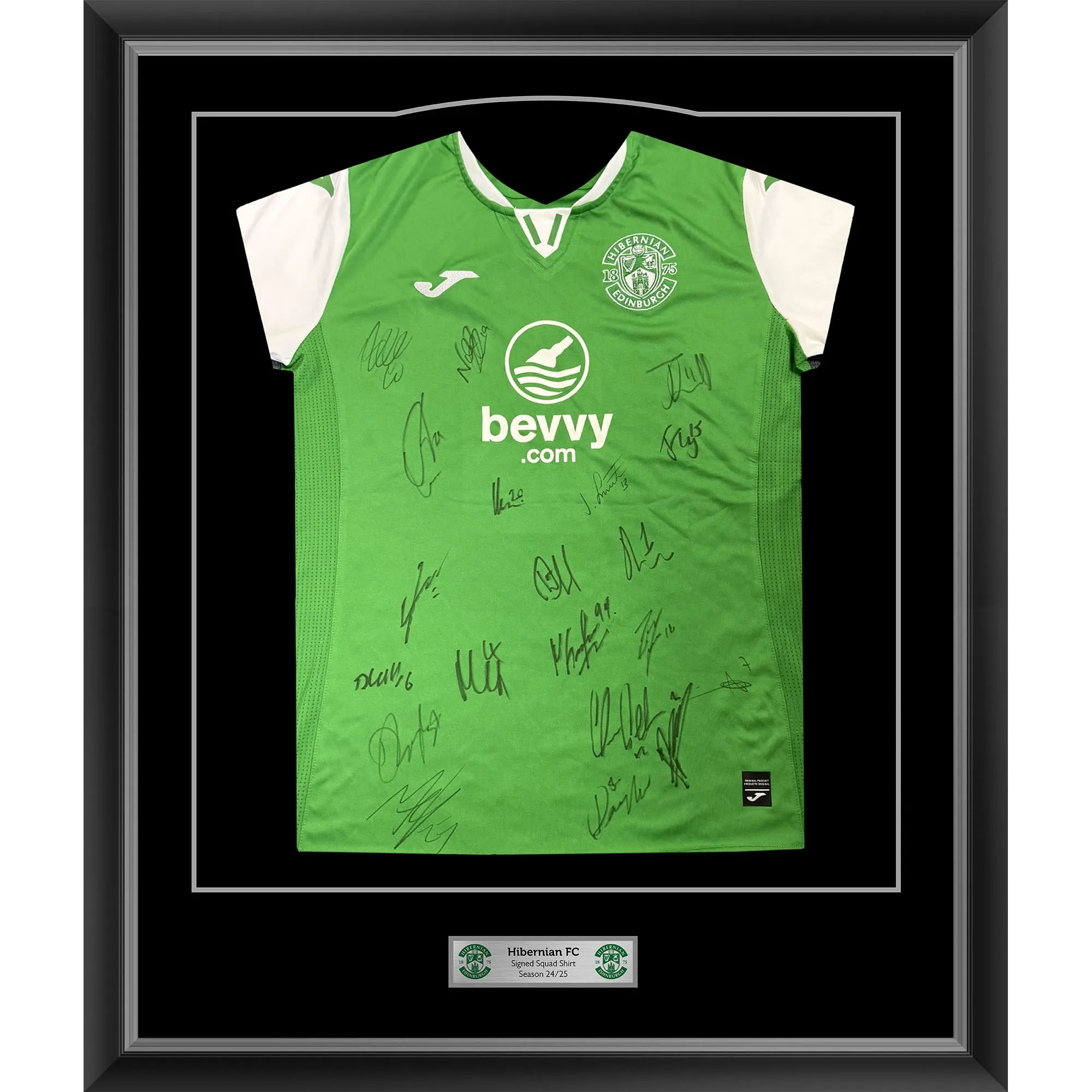 Hibernian 2024/25 Squad Signed Shirt - Limited Edition