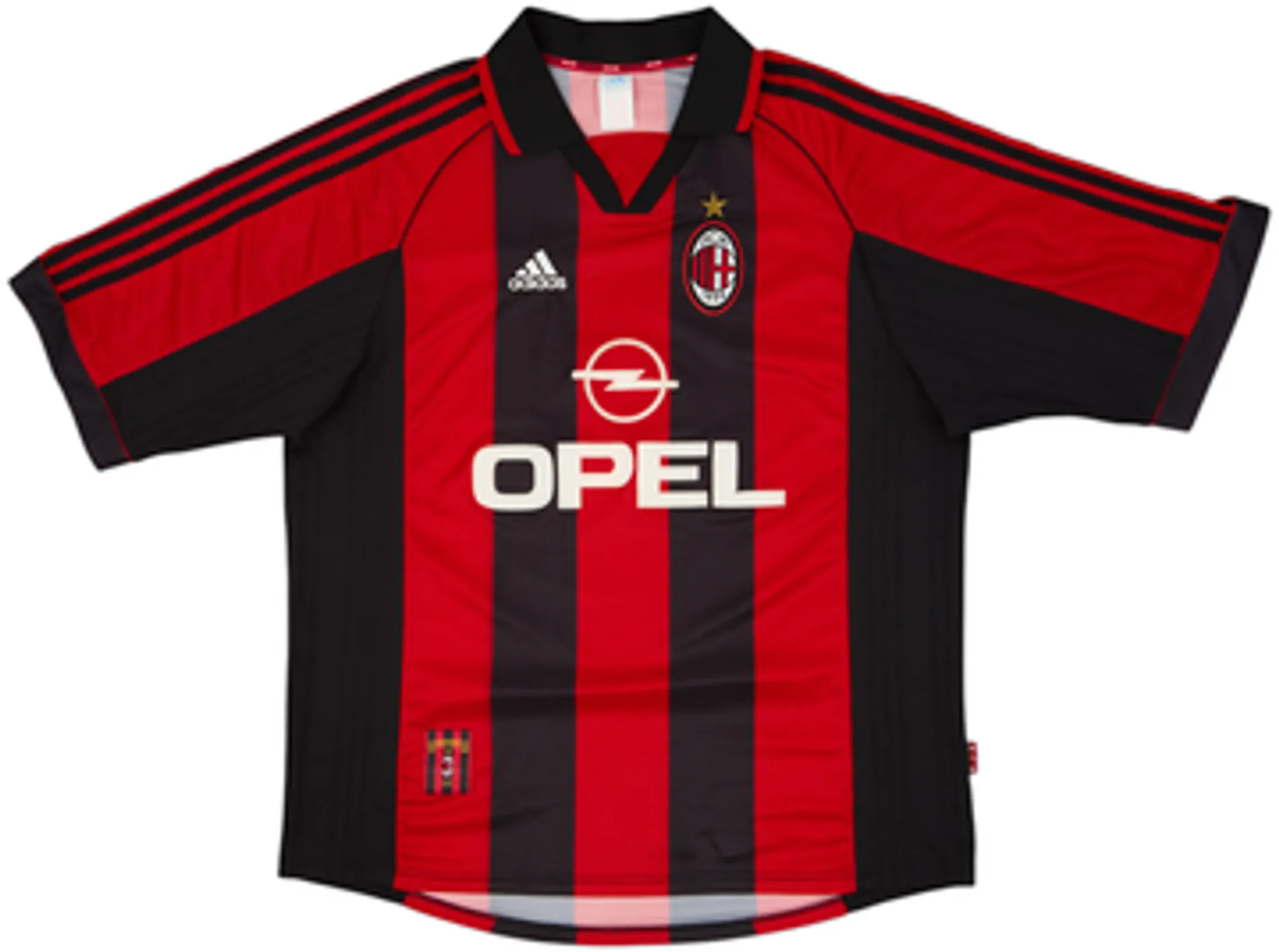 1998-00 AC Milan Home Shirt Weah #9 - 7/10 - (XL)
