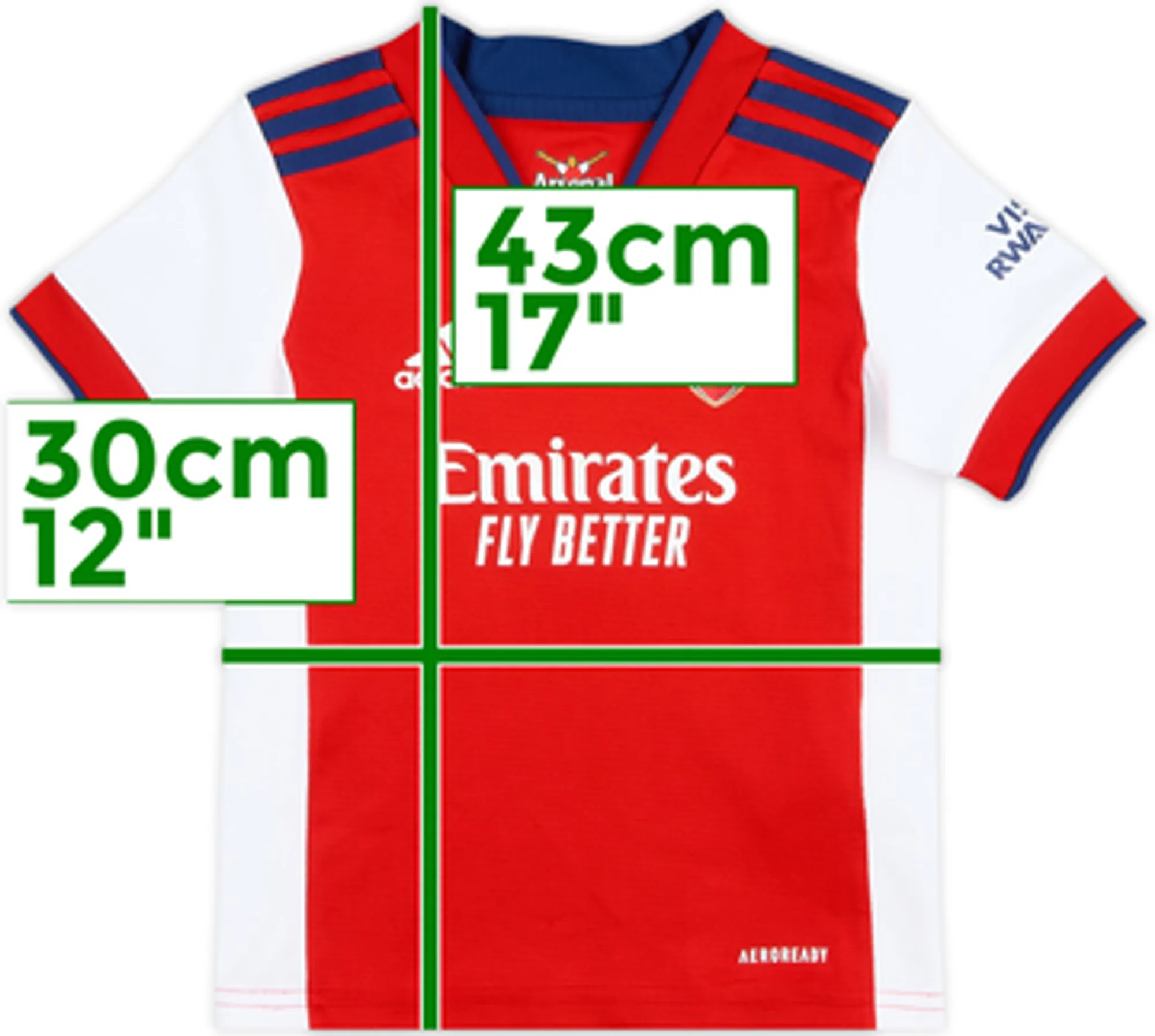 2021-22 Arsenal Home Shirt - 6/10 - (3-4 Years)