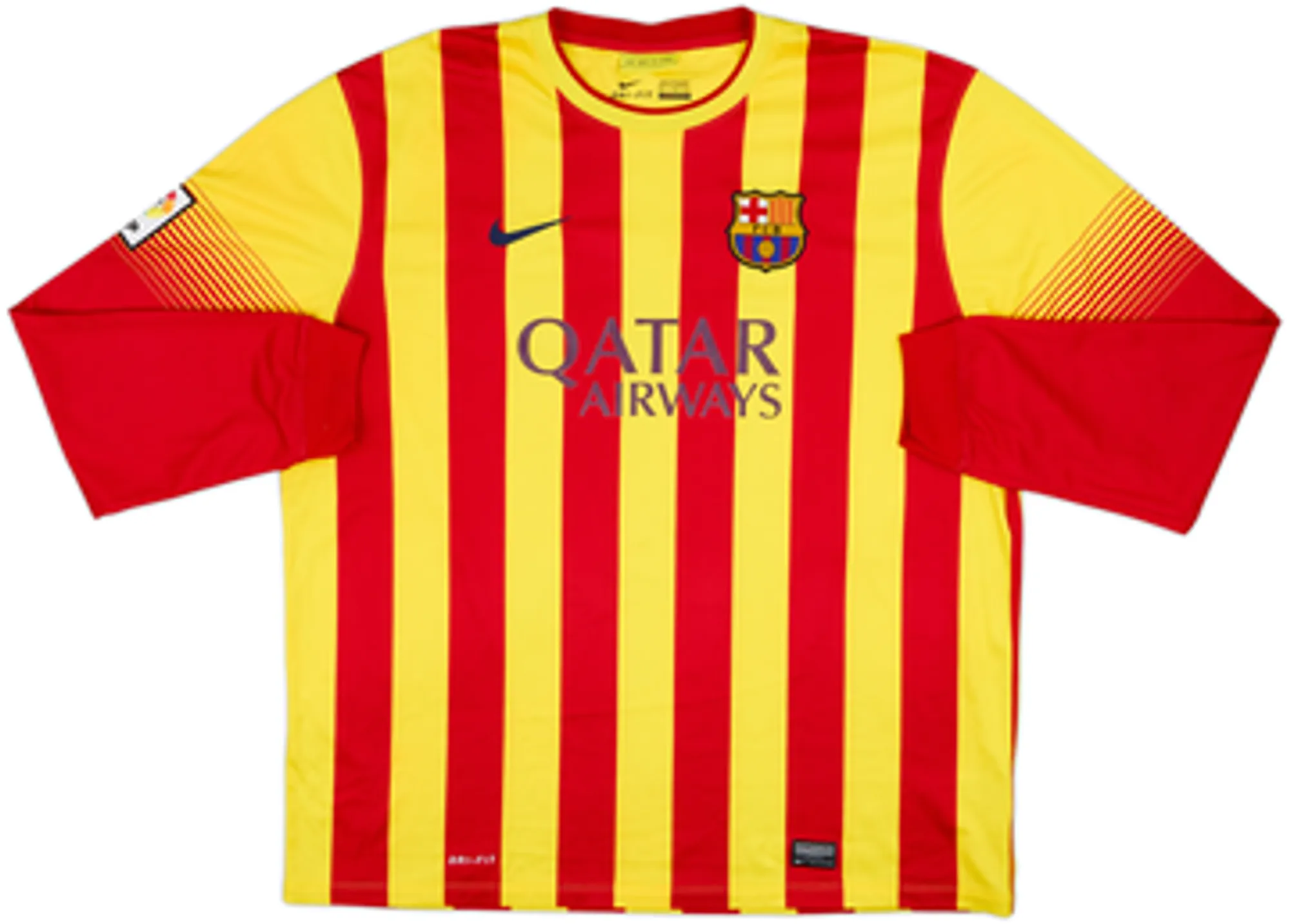 2013-15 Barcelona Away L/S Shirt Messi #10 - 8/10 - (XXL)
