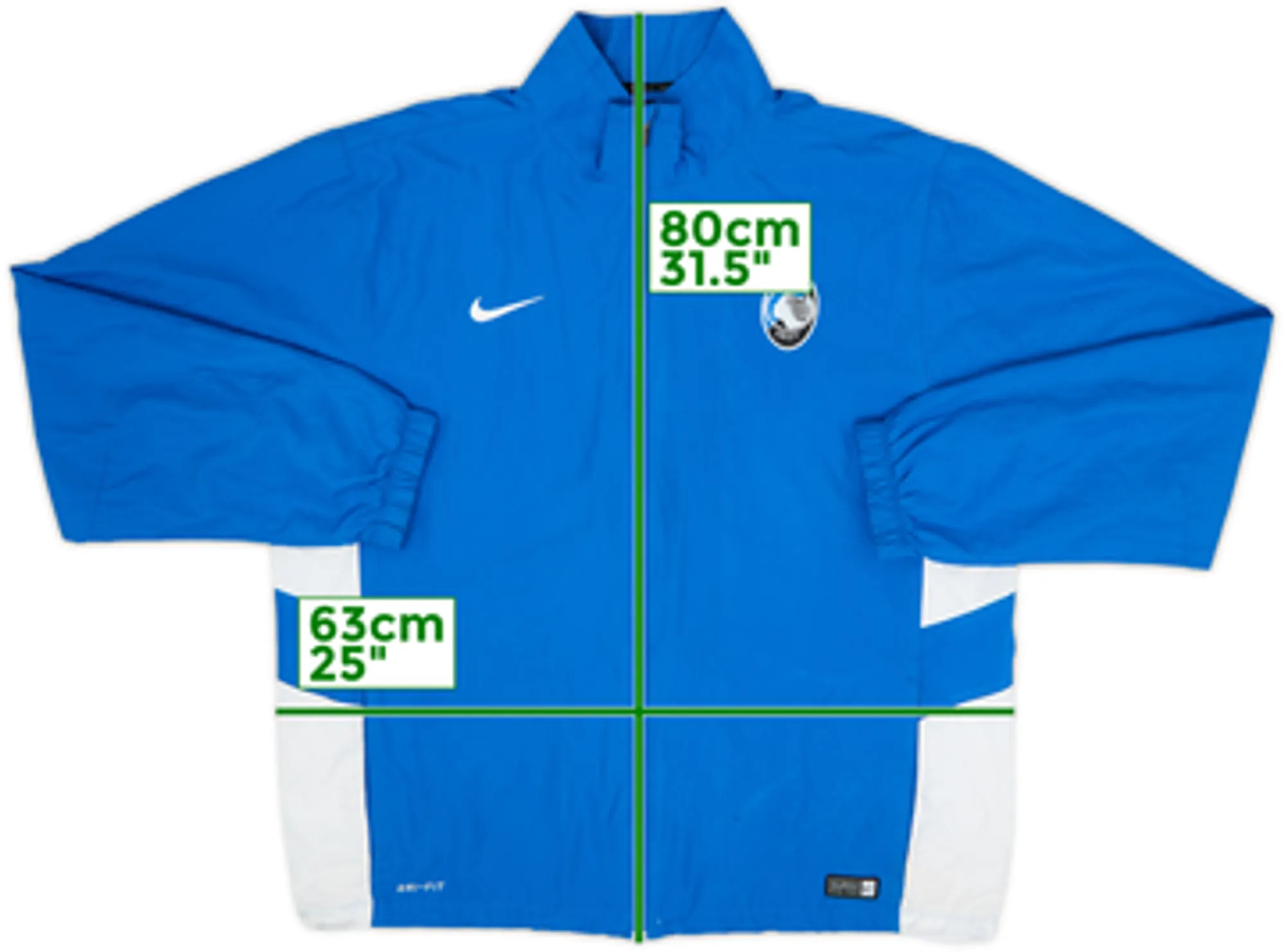 2014-15 Atalanta Nike Track Jacket - 8/10 - (XL)