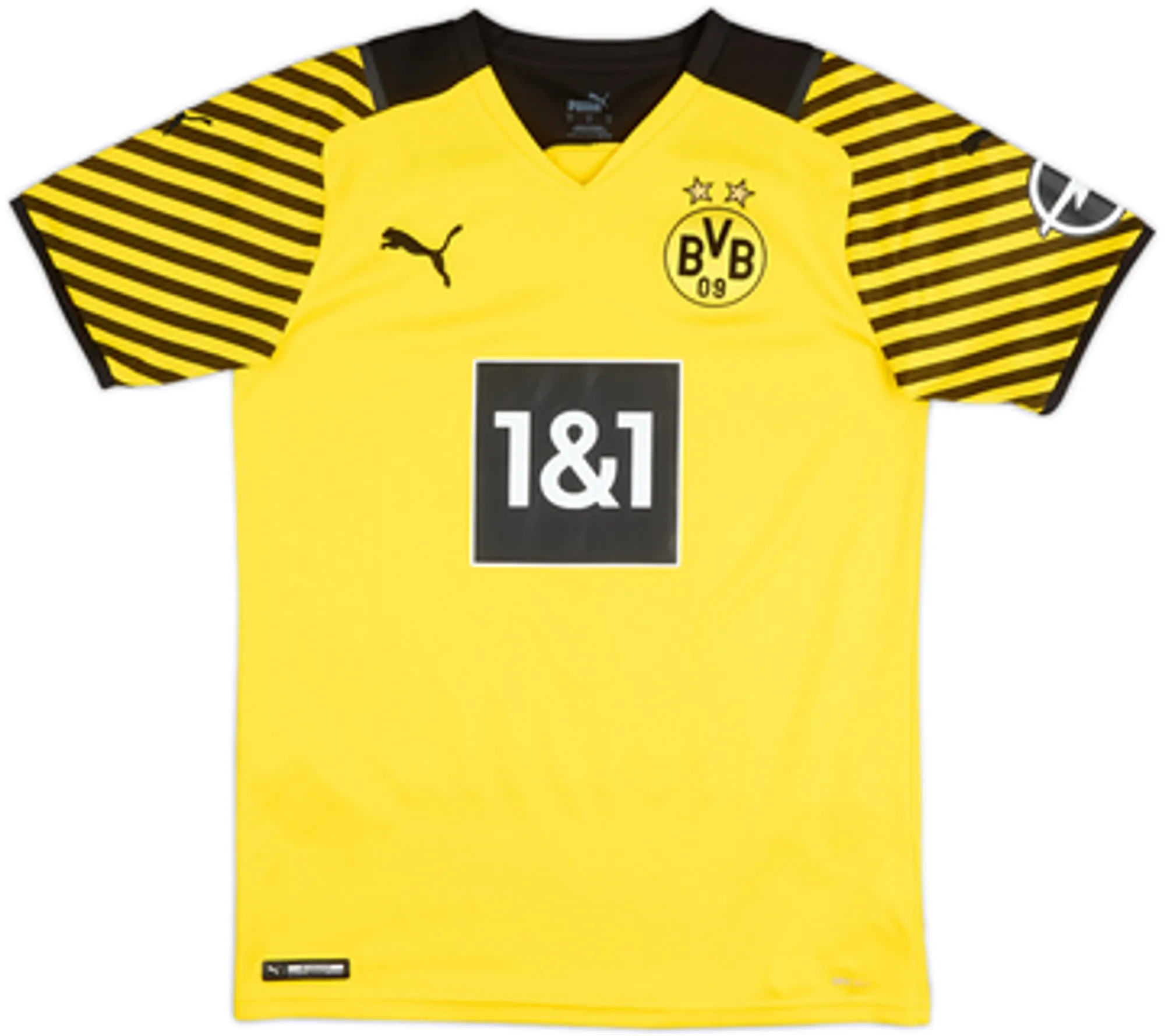 2021-22 Borussia Dortmund Home Shirt Haaland #9 - 8/10 - (L)