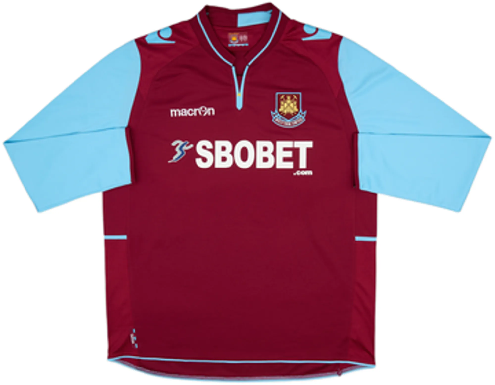 2012-13 West Ham Home L/S Shirt Noble #16 - 8/10 - (XL)