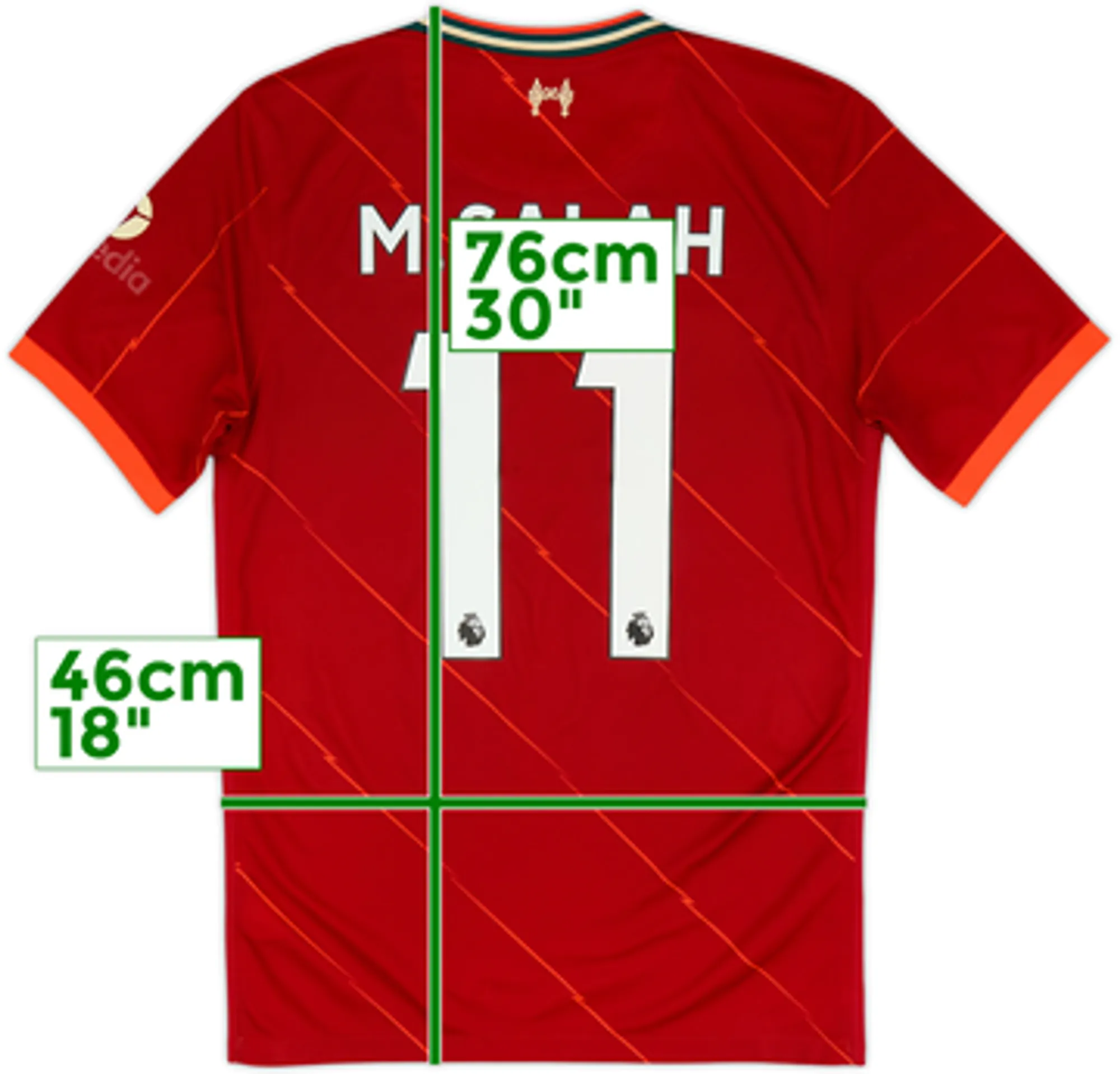 2021-22 Liverpool Home Shirt M. Salah #11 - 5/10 - (L)