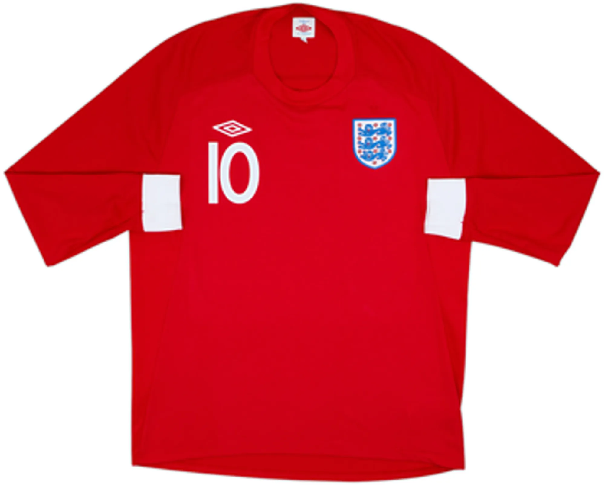 2010-11 England Away L/S Shirt Rooney #10 - 9/10 - (XL)