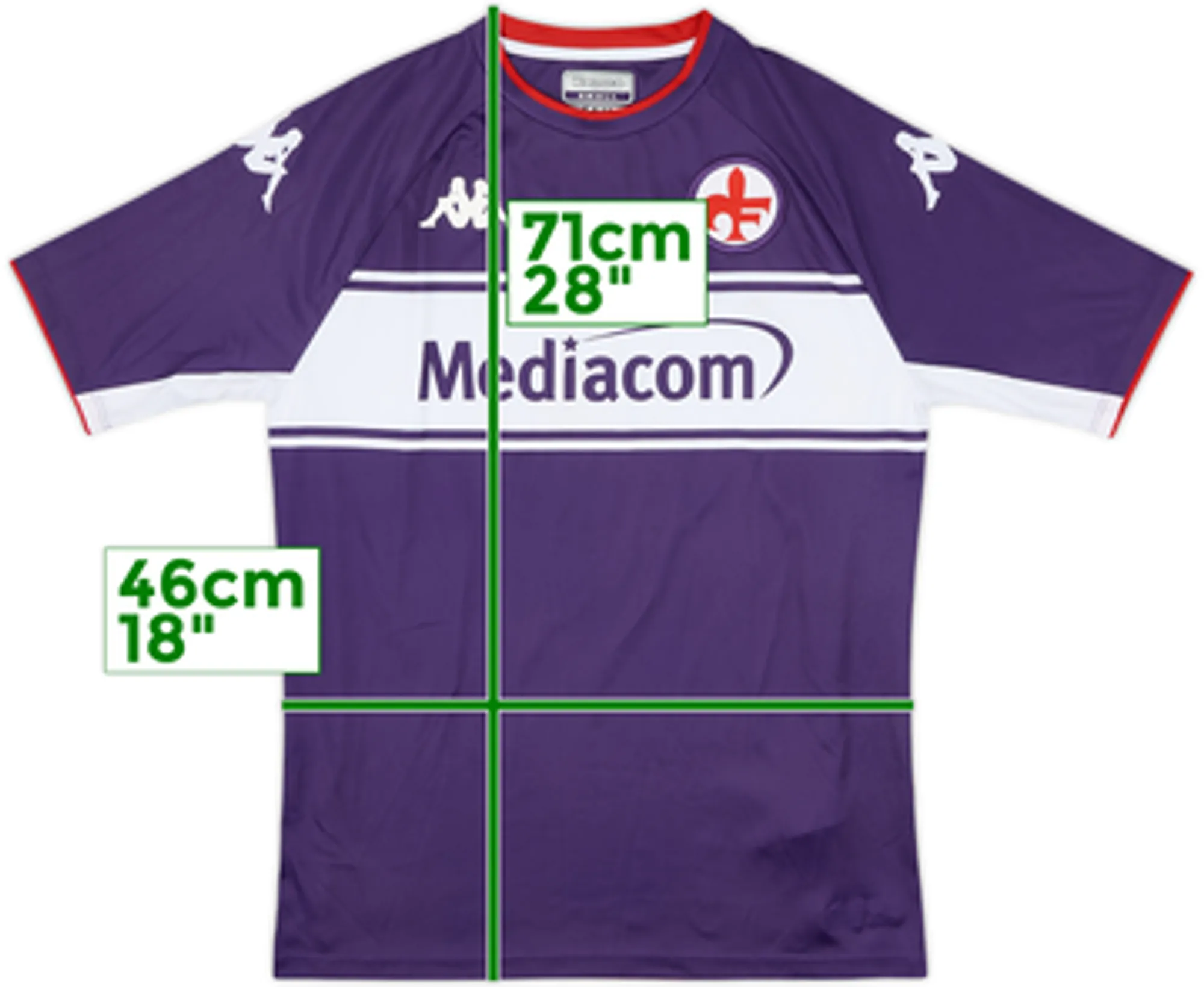 2021-22 Fiorentina Home Shirt - 9/10 - (L)