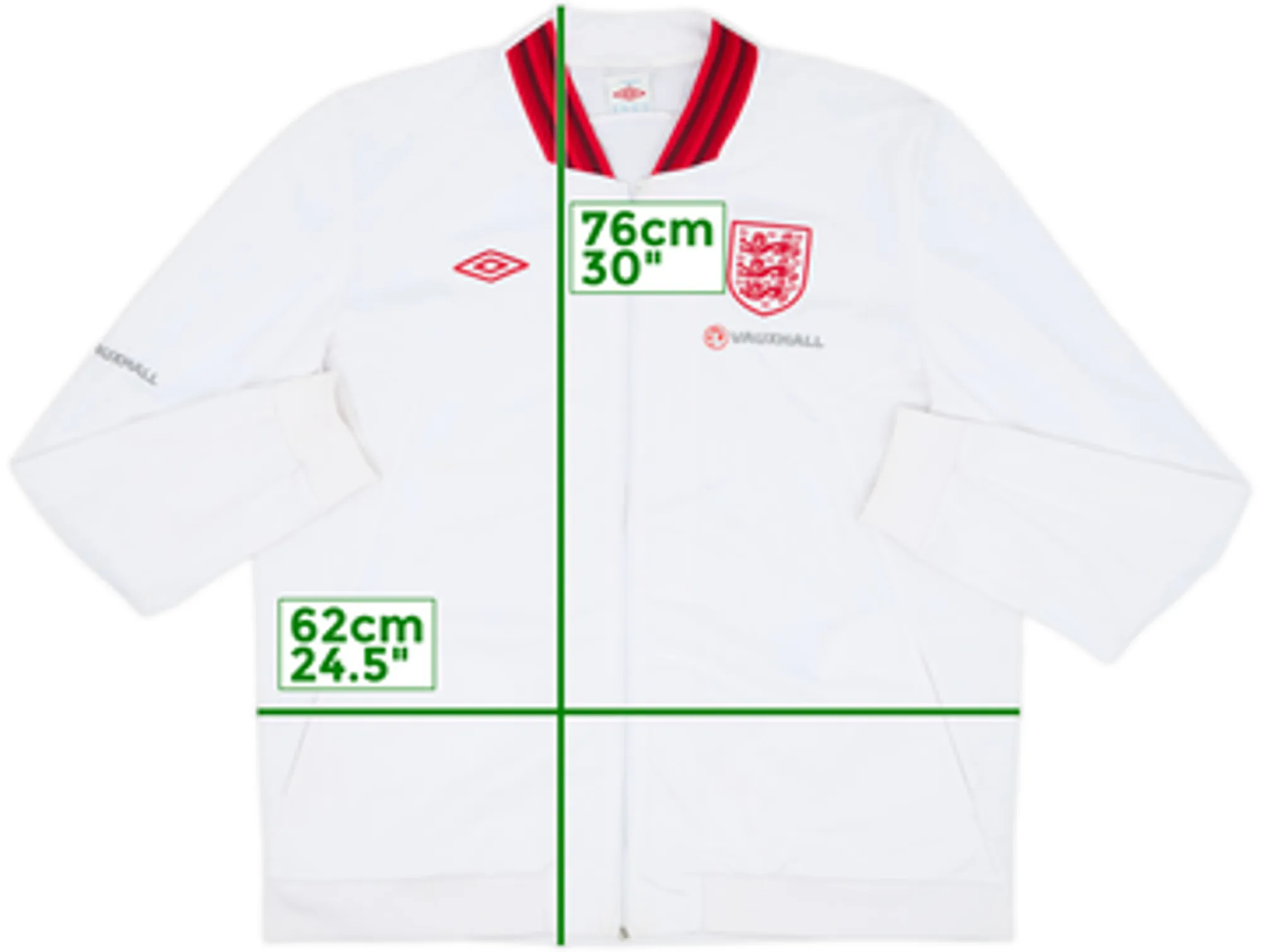 2012-13 England Umbro Track Jacket - 4/10 - (XXL)