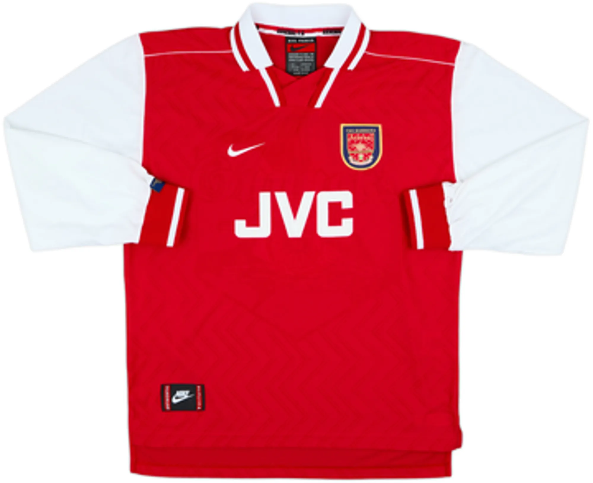 1996-98 Arsenal Home L/S Shirt Adams #6 - 8/10 - (XL)