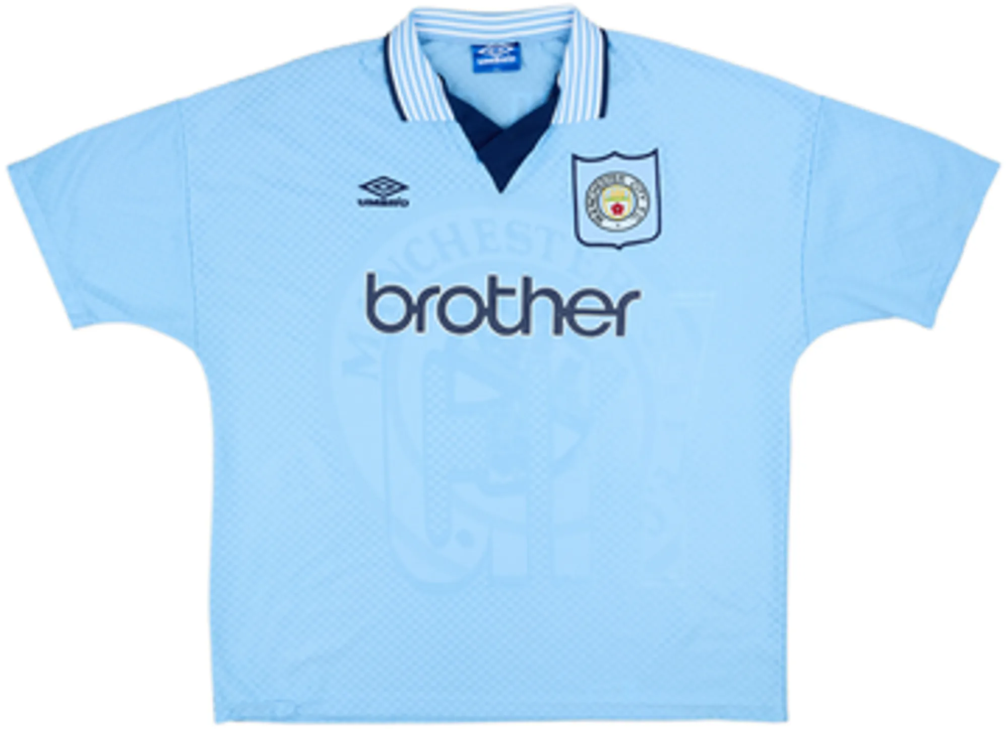 1995-97 Manchester City Home Shirt Kinkladze #7 - 7/10 - (XXL)